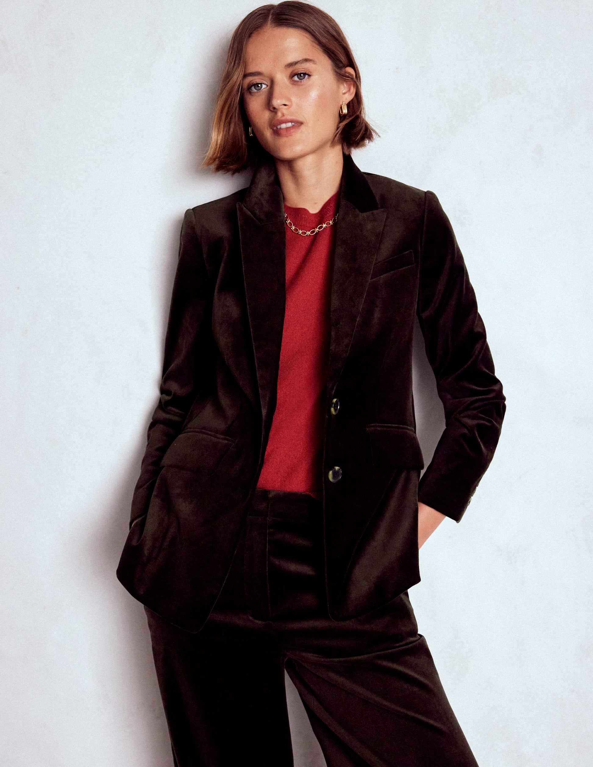 Stamford Velvet Blazer-Espresso-5