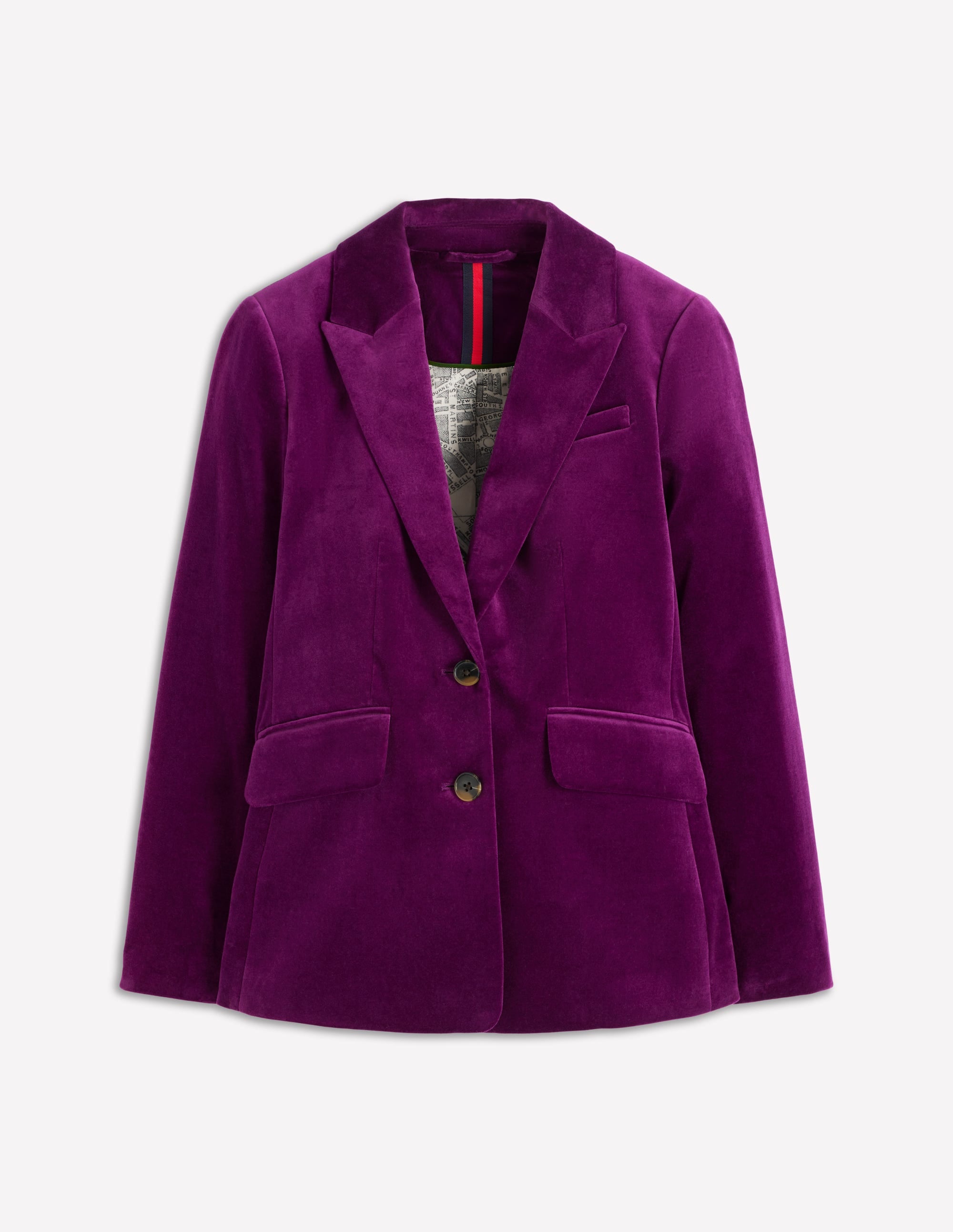 Stamford Velvet Blazer-Plum Jam - Image 8