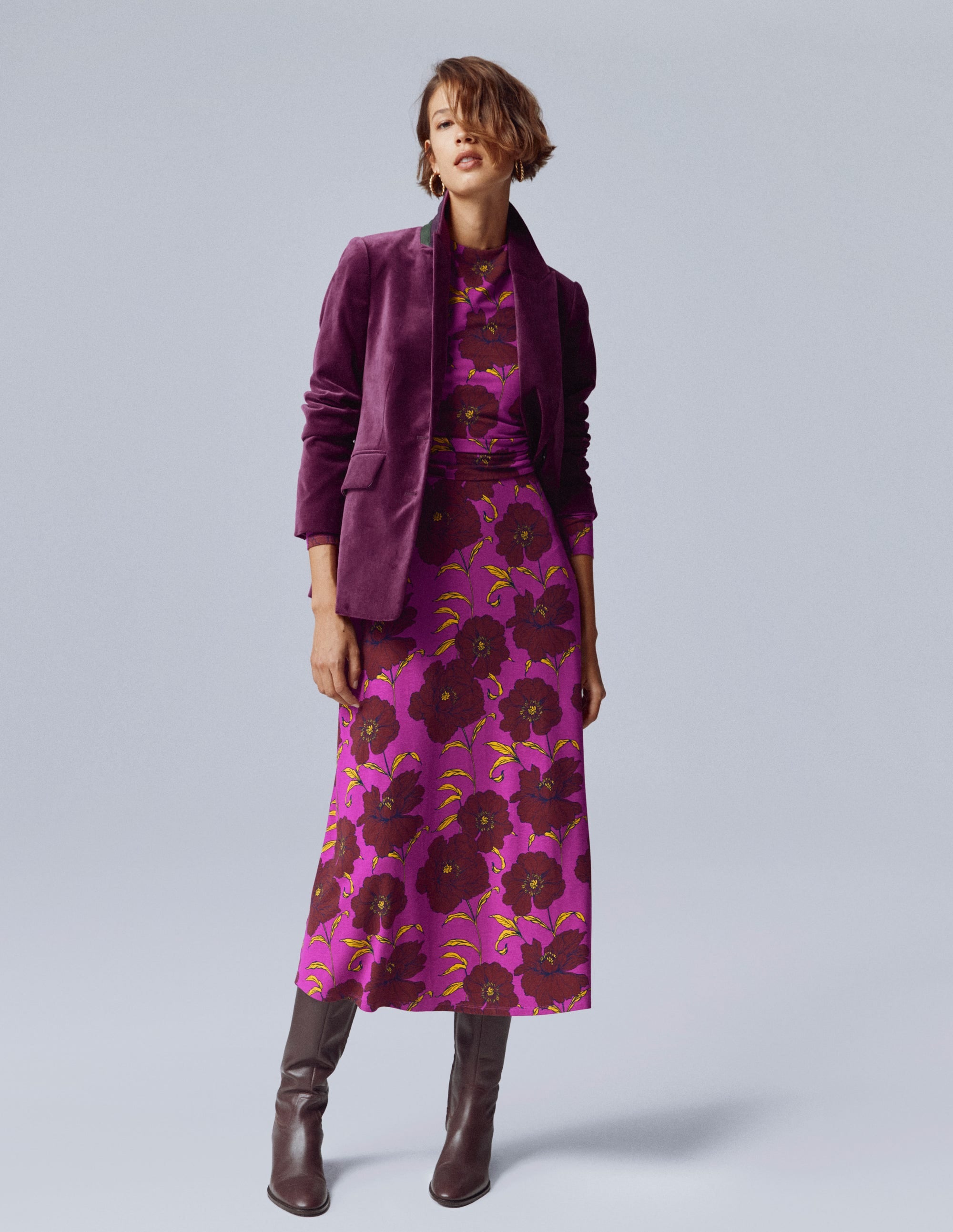Stamford Velvet Blazer-Plum Jam - Image 7