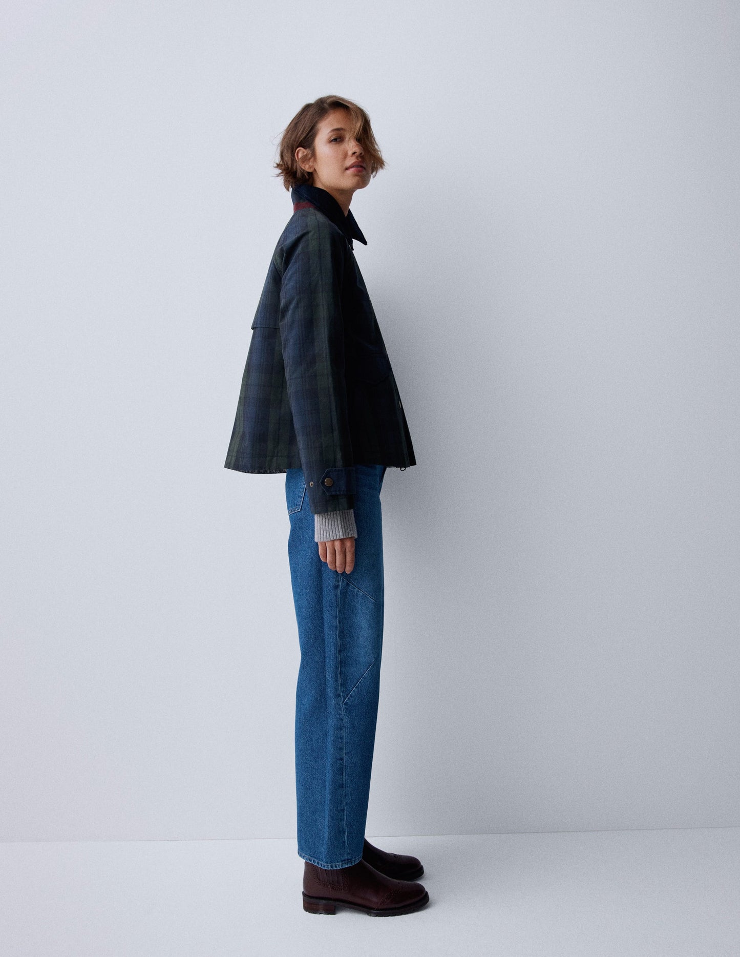 Raglan Wax Jacket-BLACKWATCH