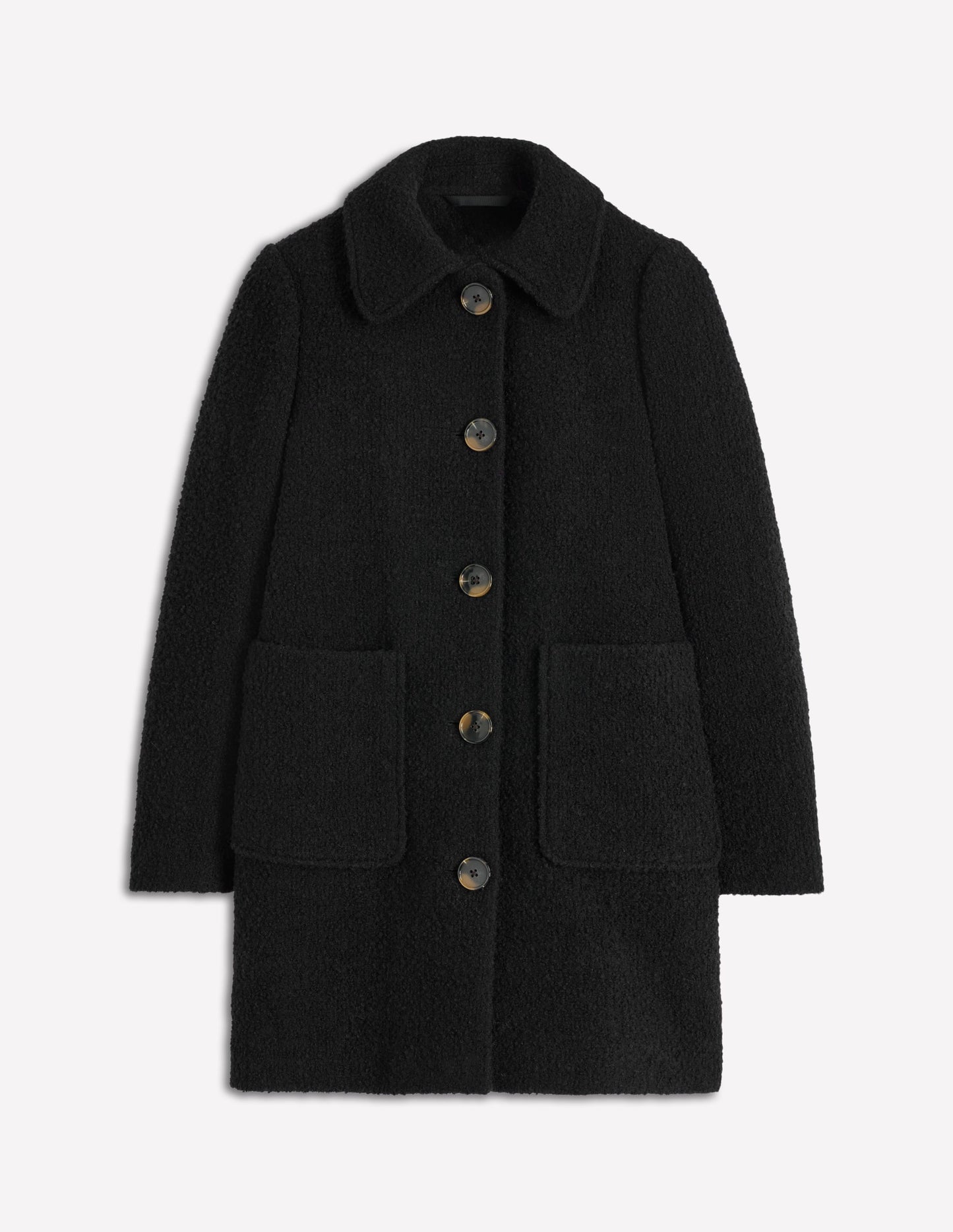 Carlisle Wool Coat-Black