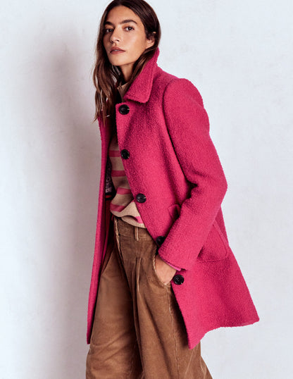 Carlisle Wool Coat-Vibrant Pink-1
