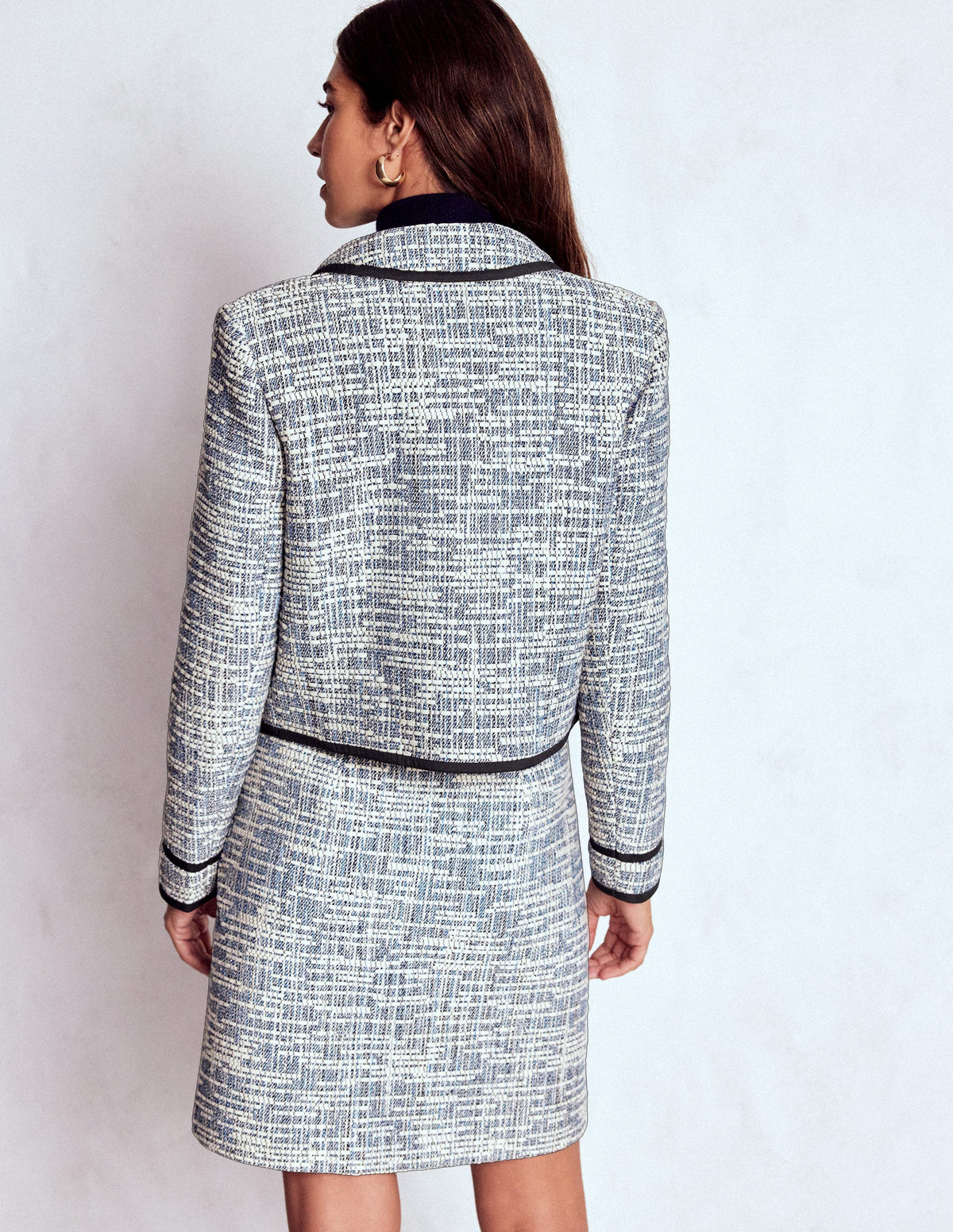 Lisburn Patch Pocket Jacket-Navy Texture - Image 3