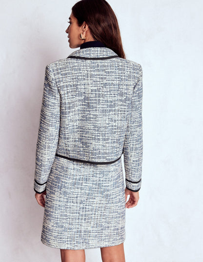 Lisburn Patch Pocket Jacket-Navy Texture-3