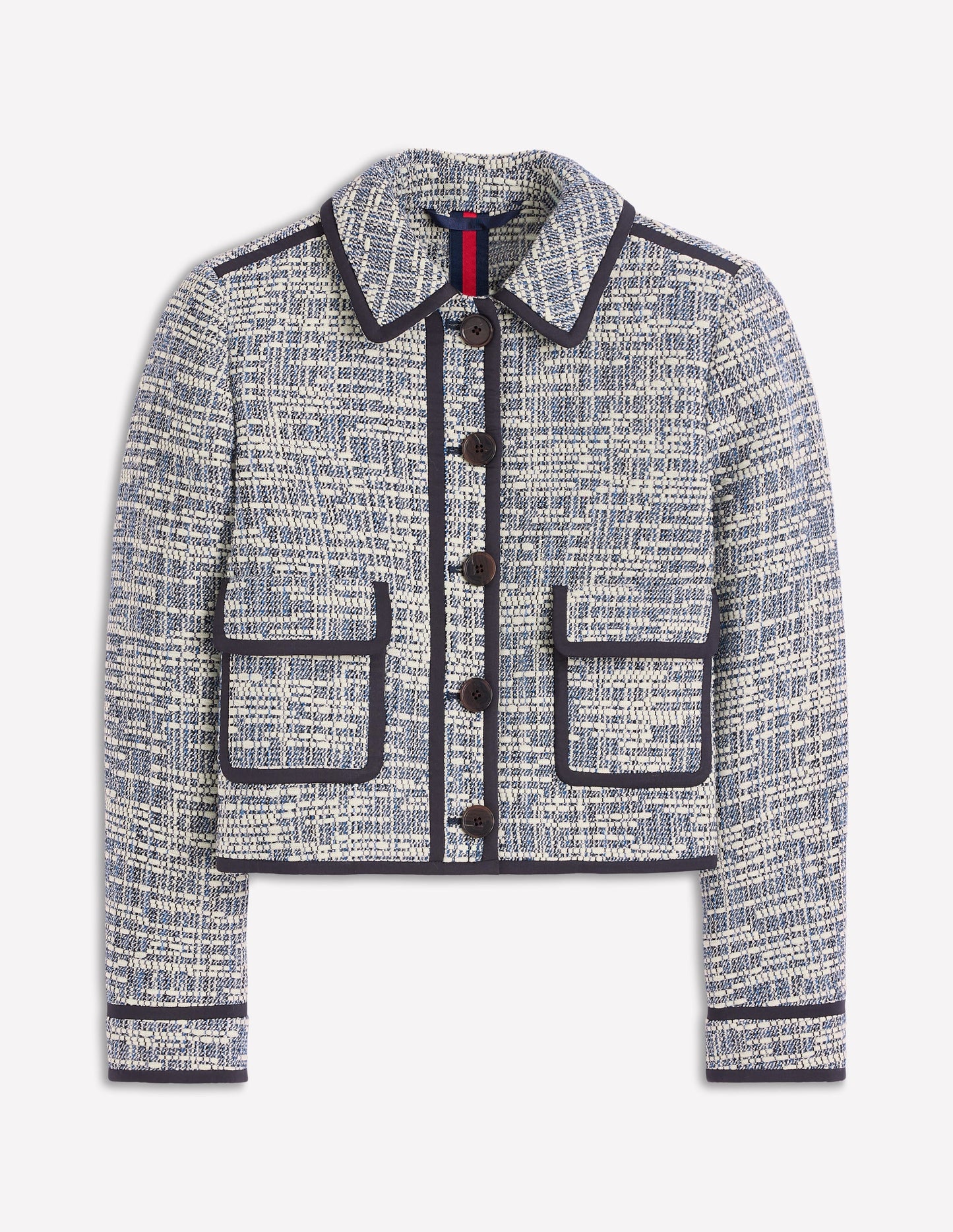 Lisburn Patch Pocket Jacket-Navy Texture