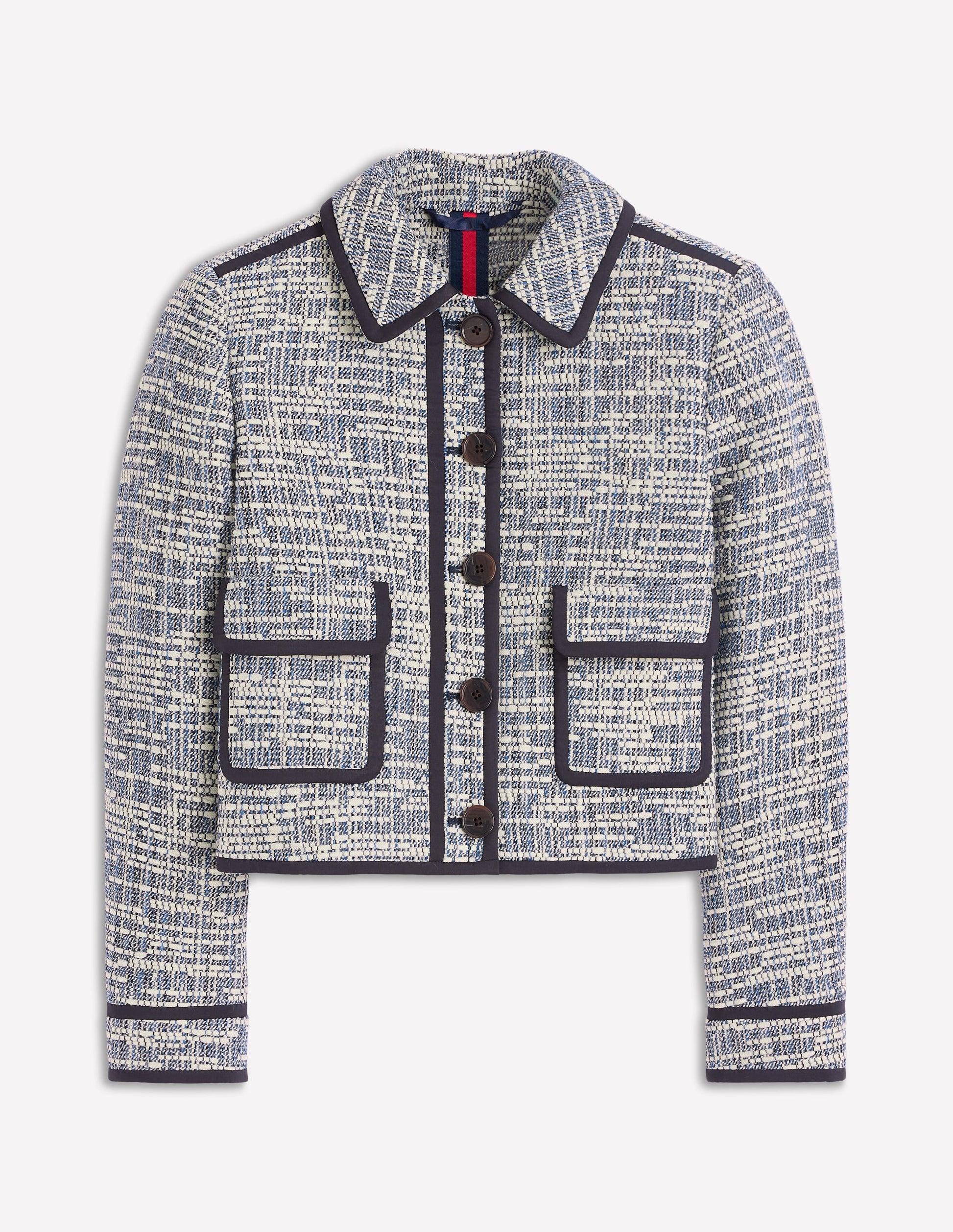 Lisburn Patch Pocket Jacket-Navy Texture-6