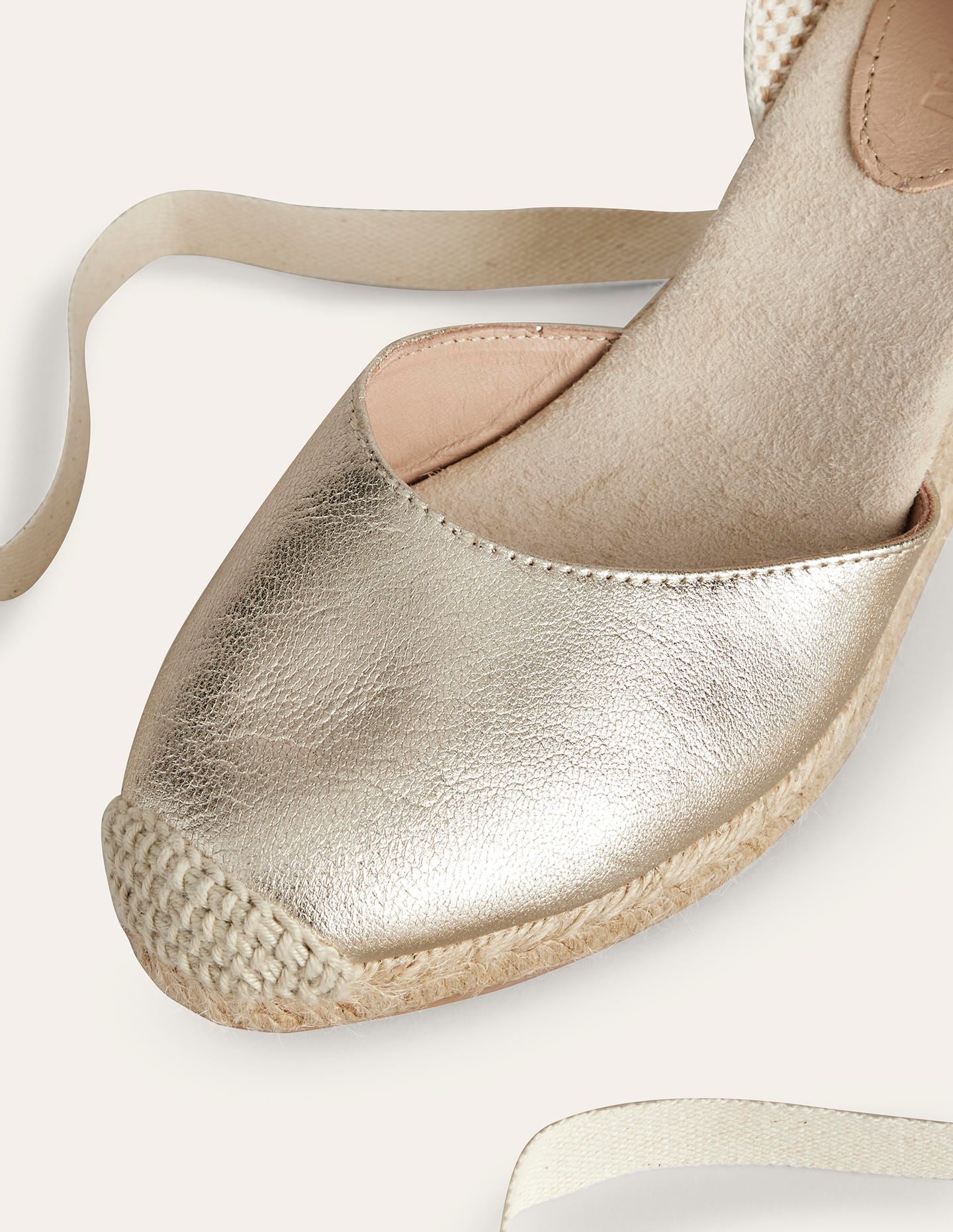 Cassie Espadrille Wedge-Gold - Image 4