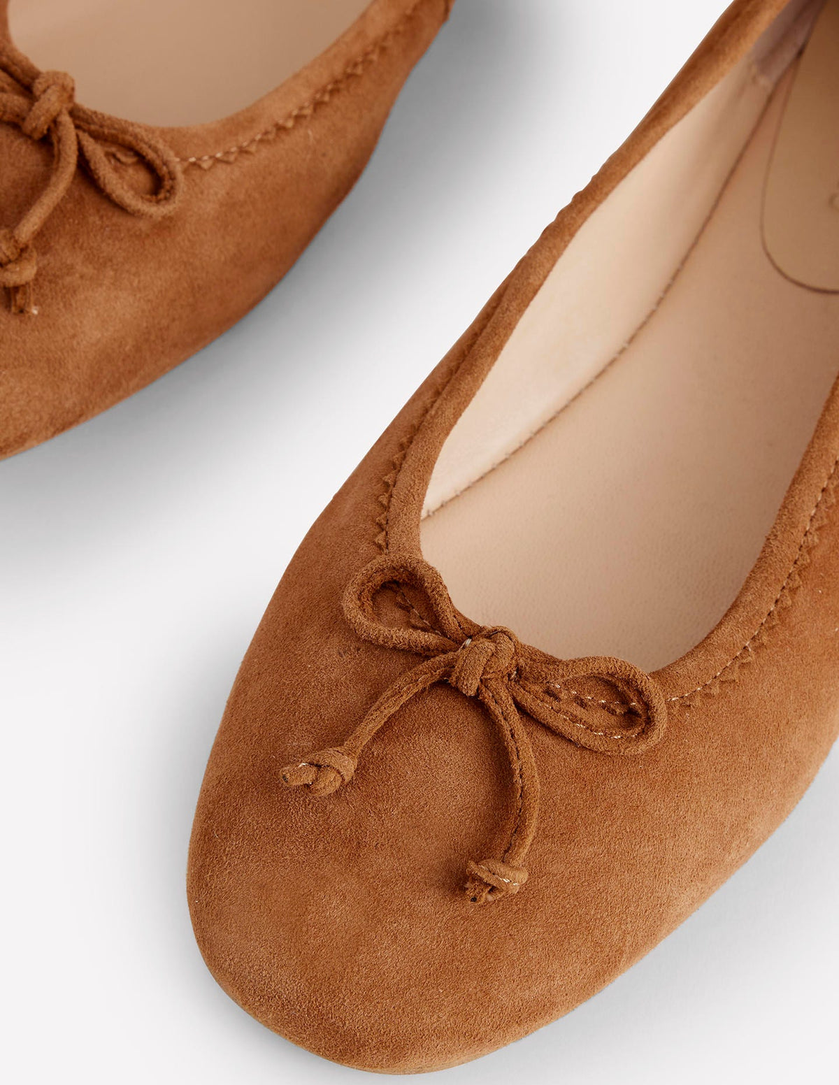 Kitty Flexi Sole Ballet Pumps-Ginger Snap Suede - Image 4