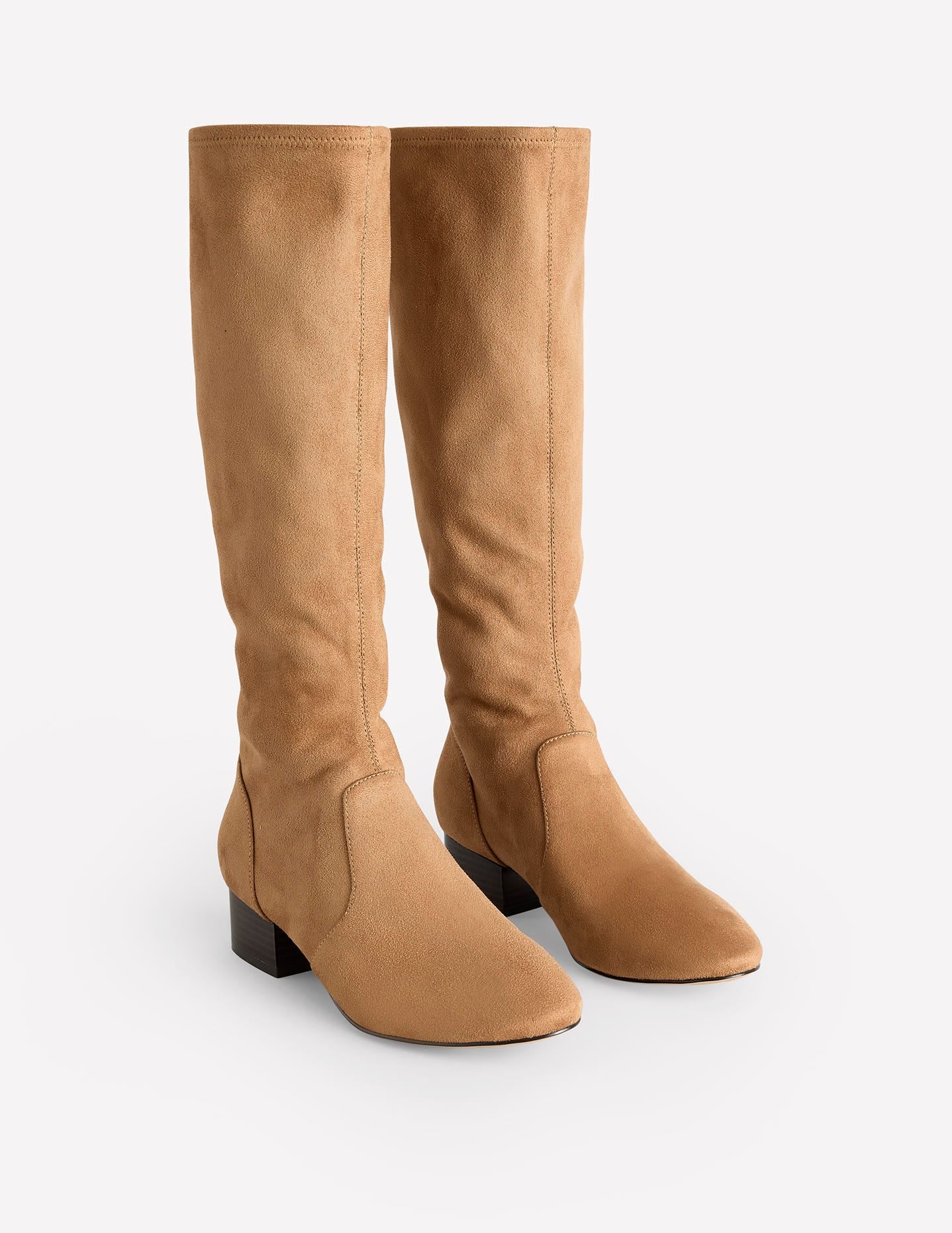 Flat Stretch Knee Boots-Acorn