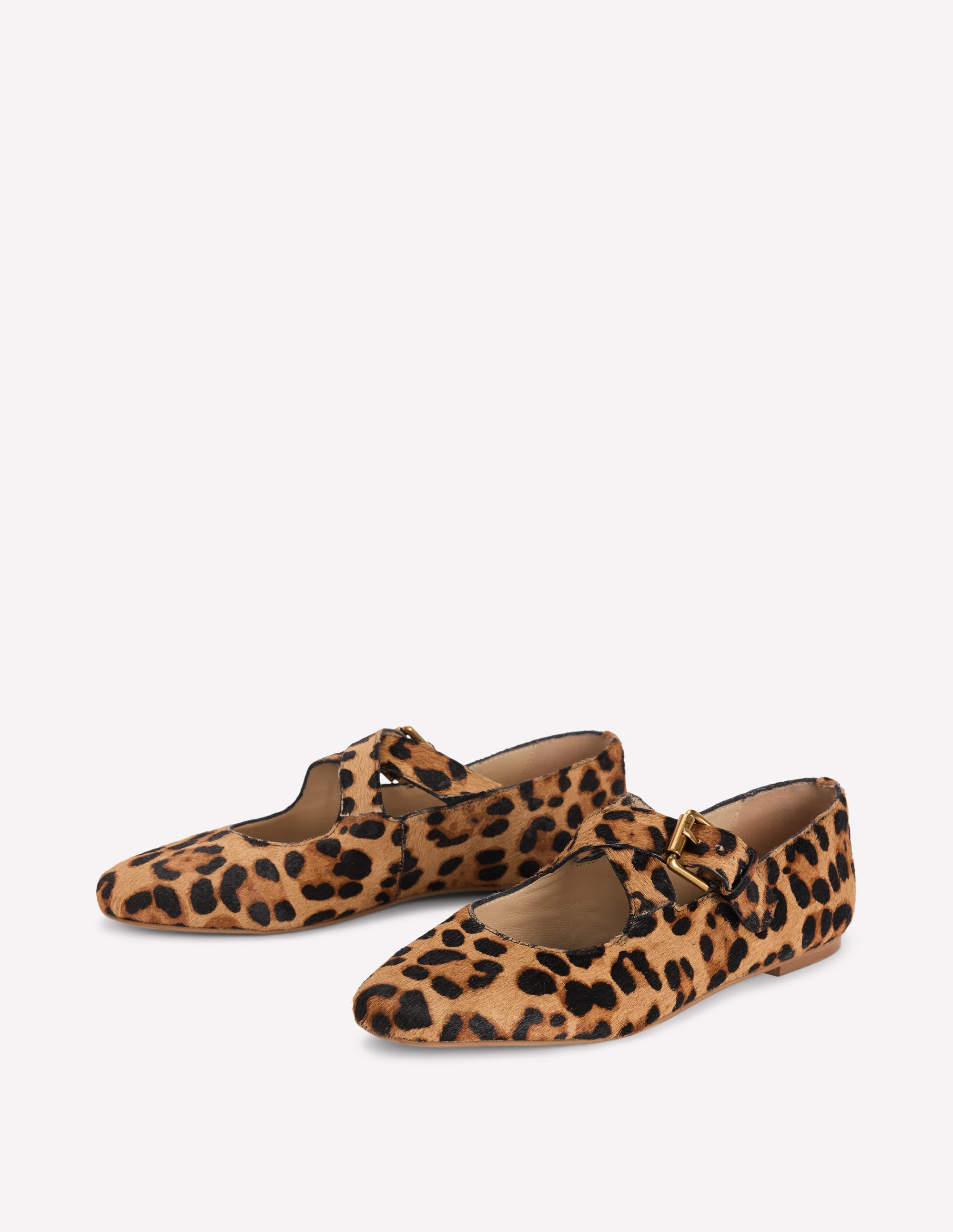 Cross Strap Mary Jane-Classic Leopard - Image 4
