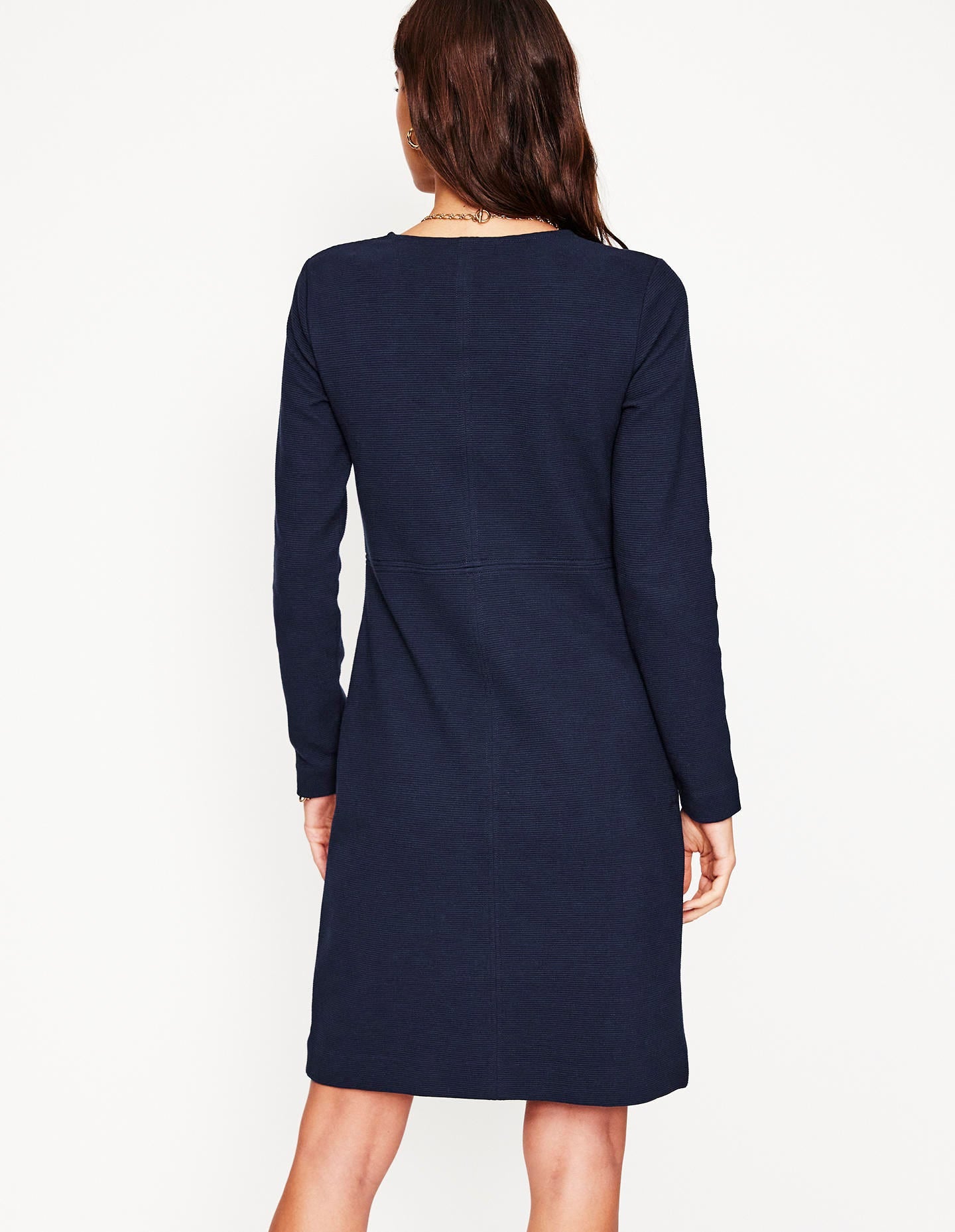 Cornelia Ottoman Dress-Navy-3