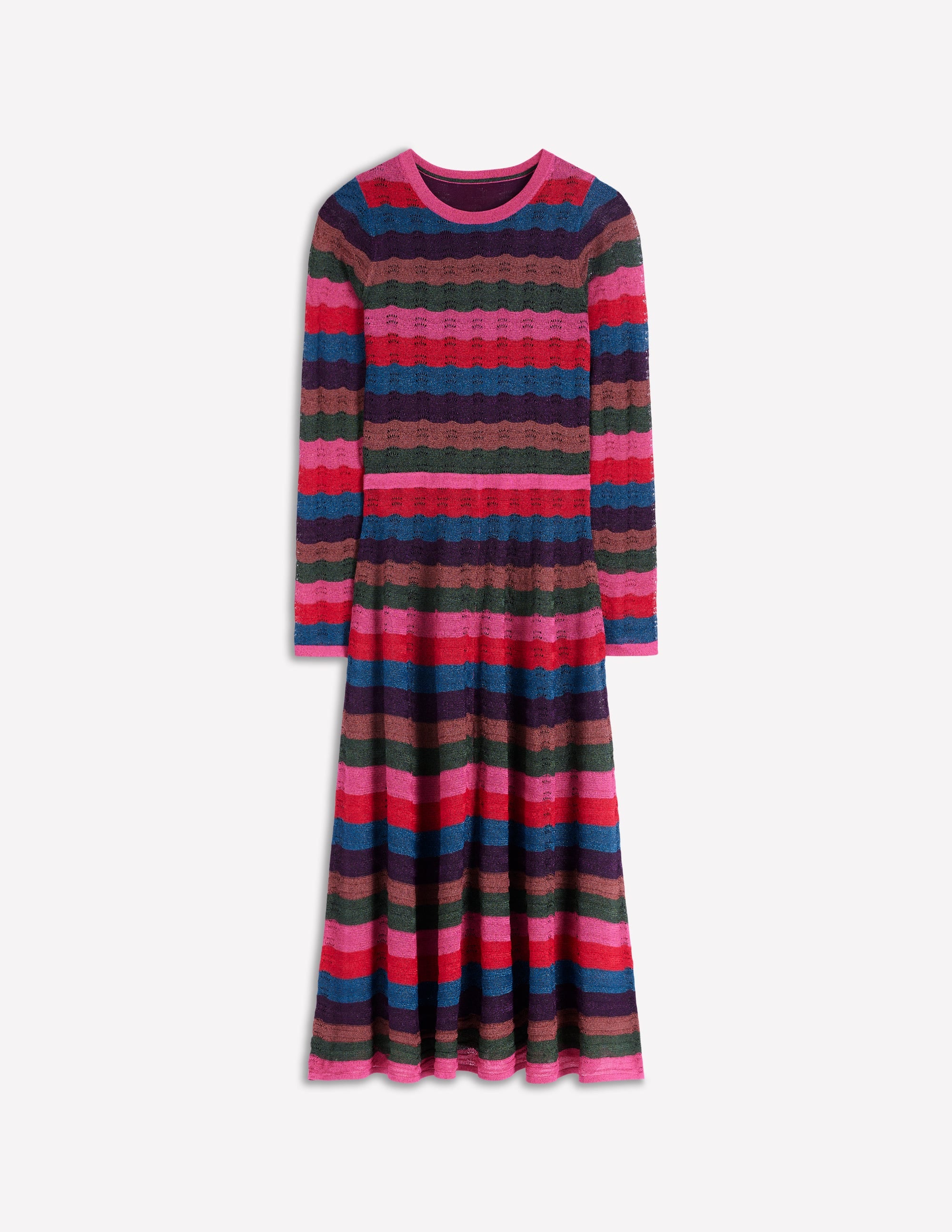 Metallic Wave Dress-Multi Stripe - Image 7