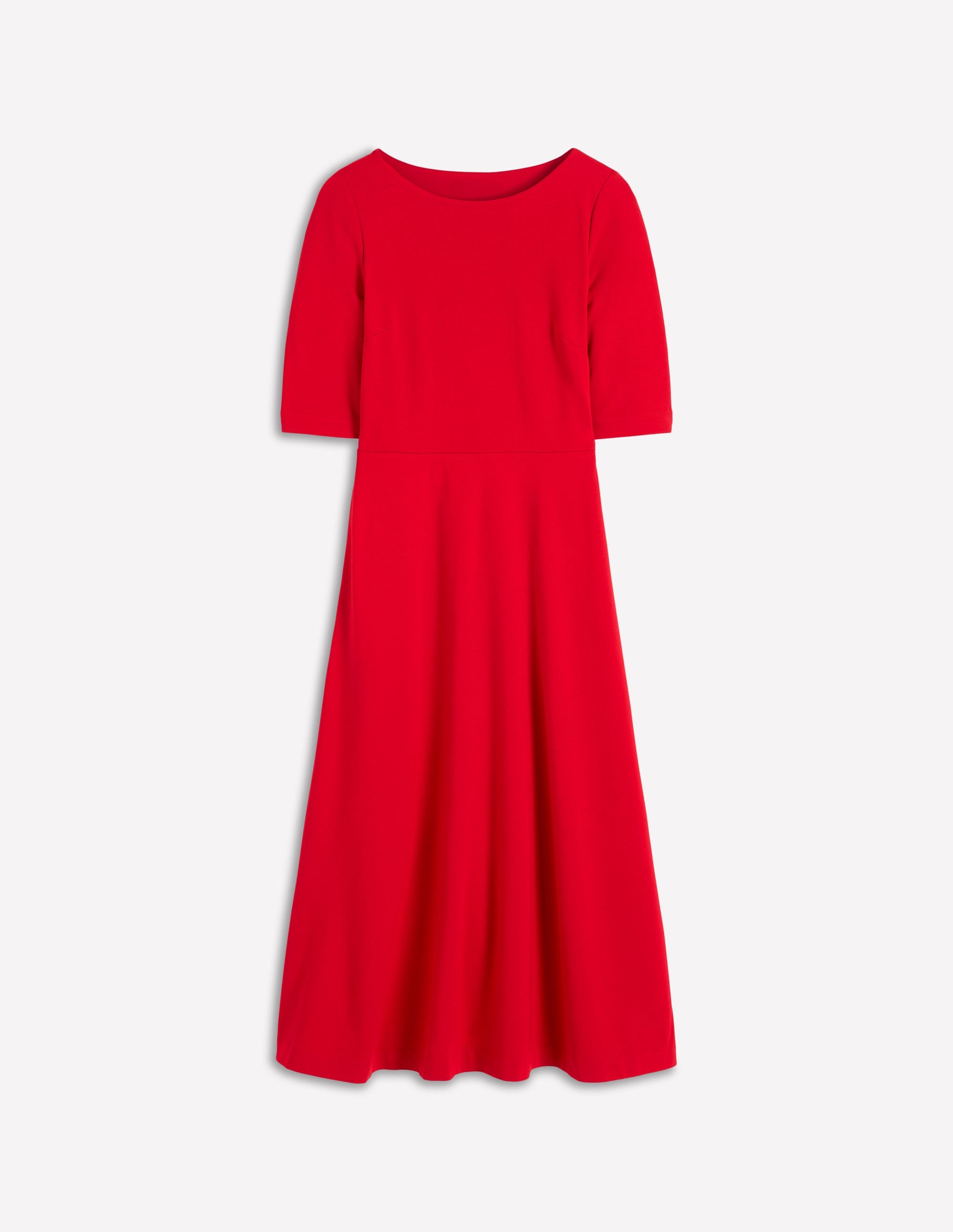 Mathilde Tie Waist Ponte Dress-Spicy Red - Image 6