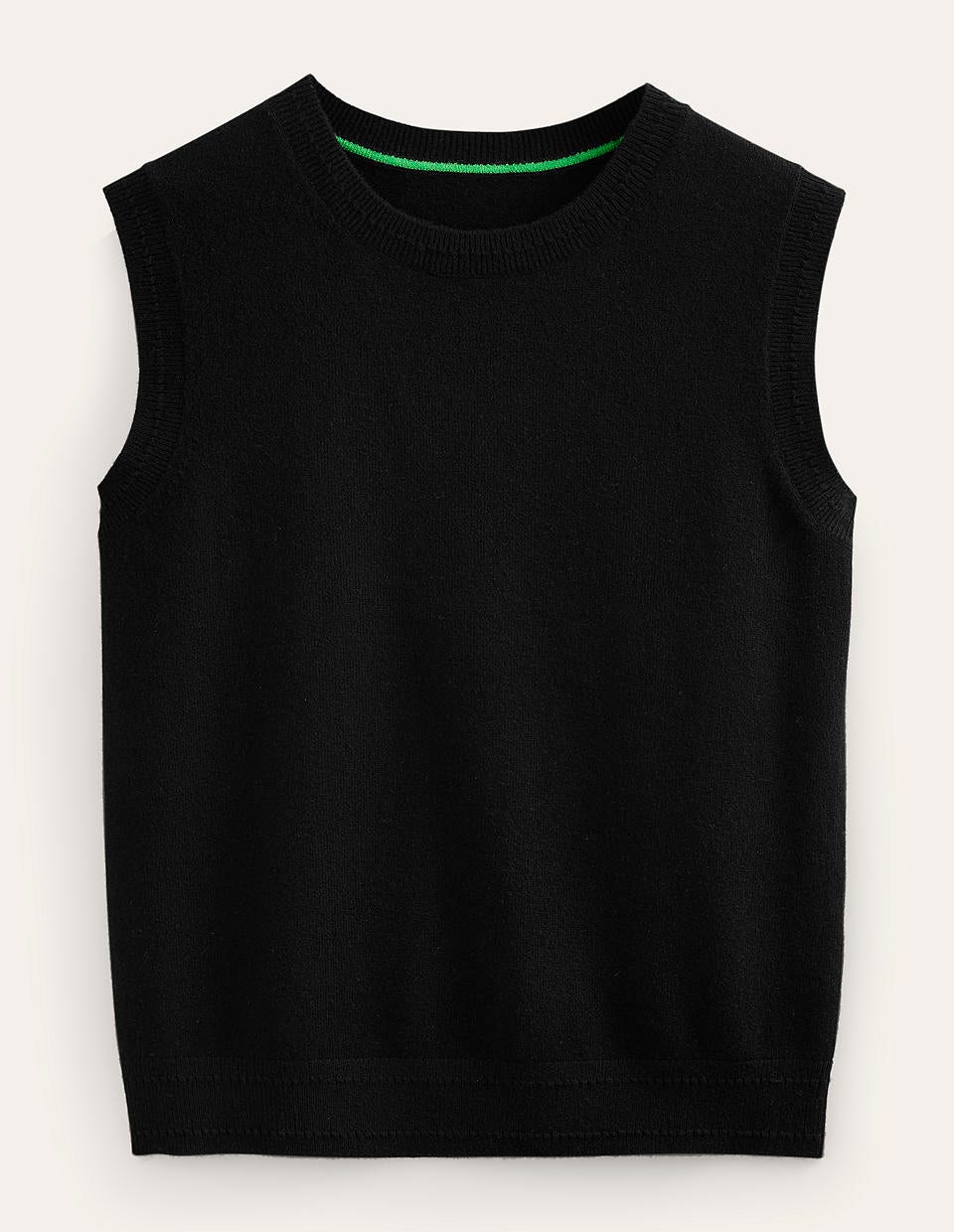 Eva Cashmere Tank-Black-5