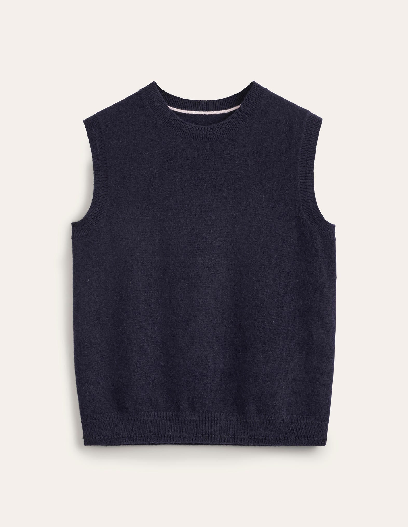 Eva Cashmere Tank-Navy - Image 5