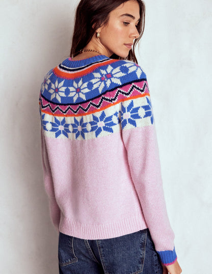 Eleanor Fair Isle Jumper-Meadowsweet Pink-4