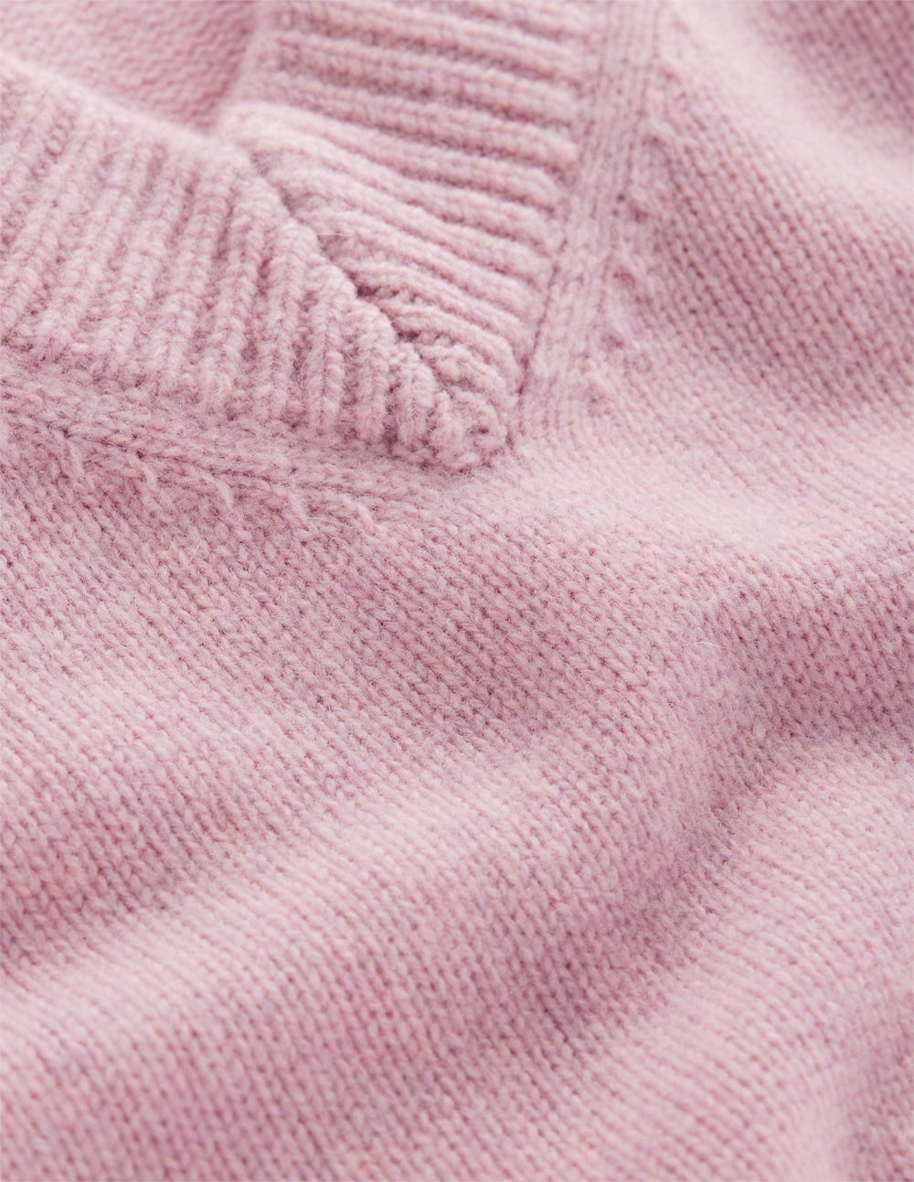 Marion Merino V-neck Jumper-Blush Pink - Image 7
