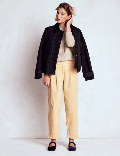 Marion Merino High Neck Jumper-Barley Cable-5