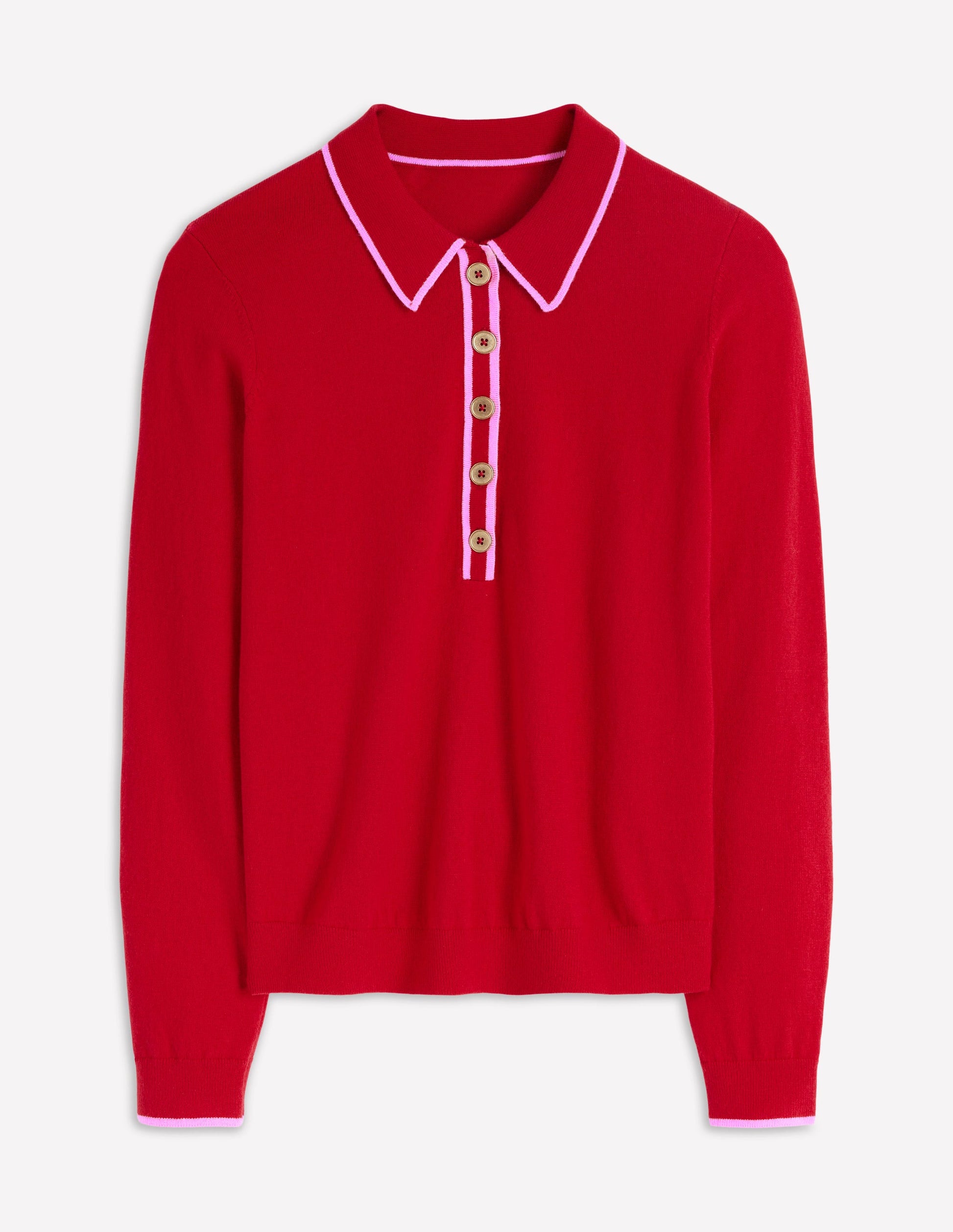 Liz Henley Jumper-Salsa Red-7