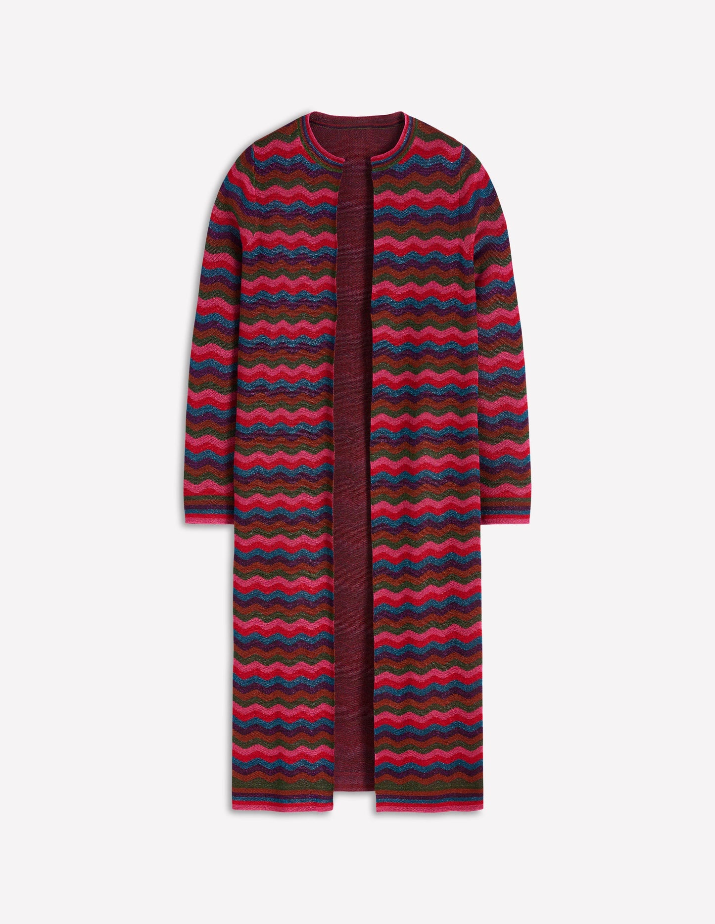 Edge to Edge Cardigan Coat-Multi