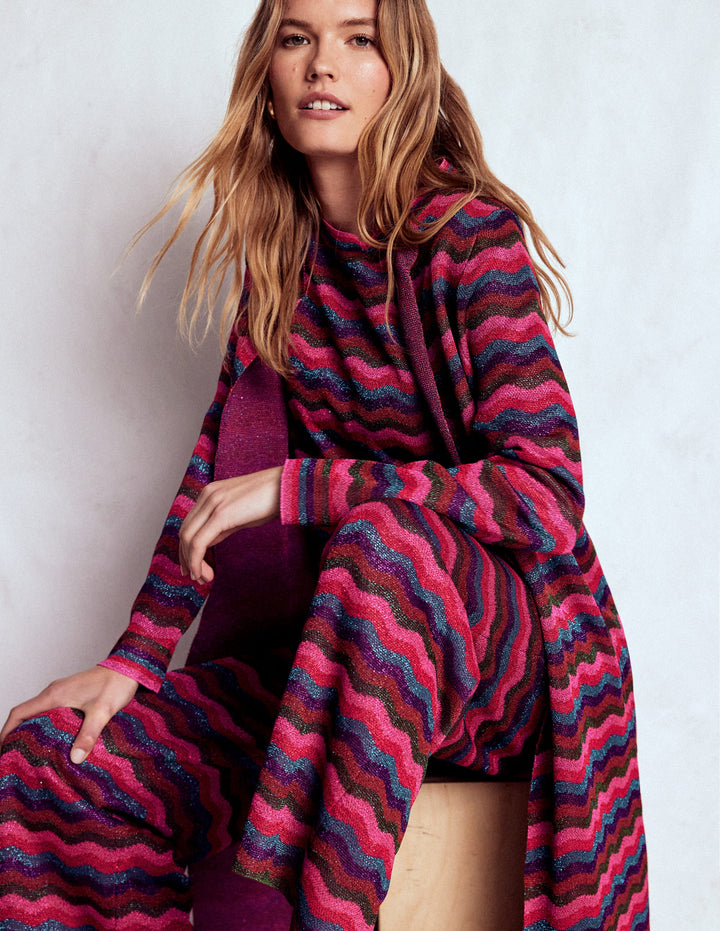 Edge to Edge Cardigan Coat-Multi