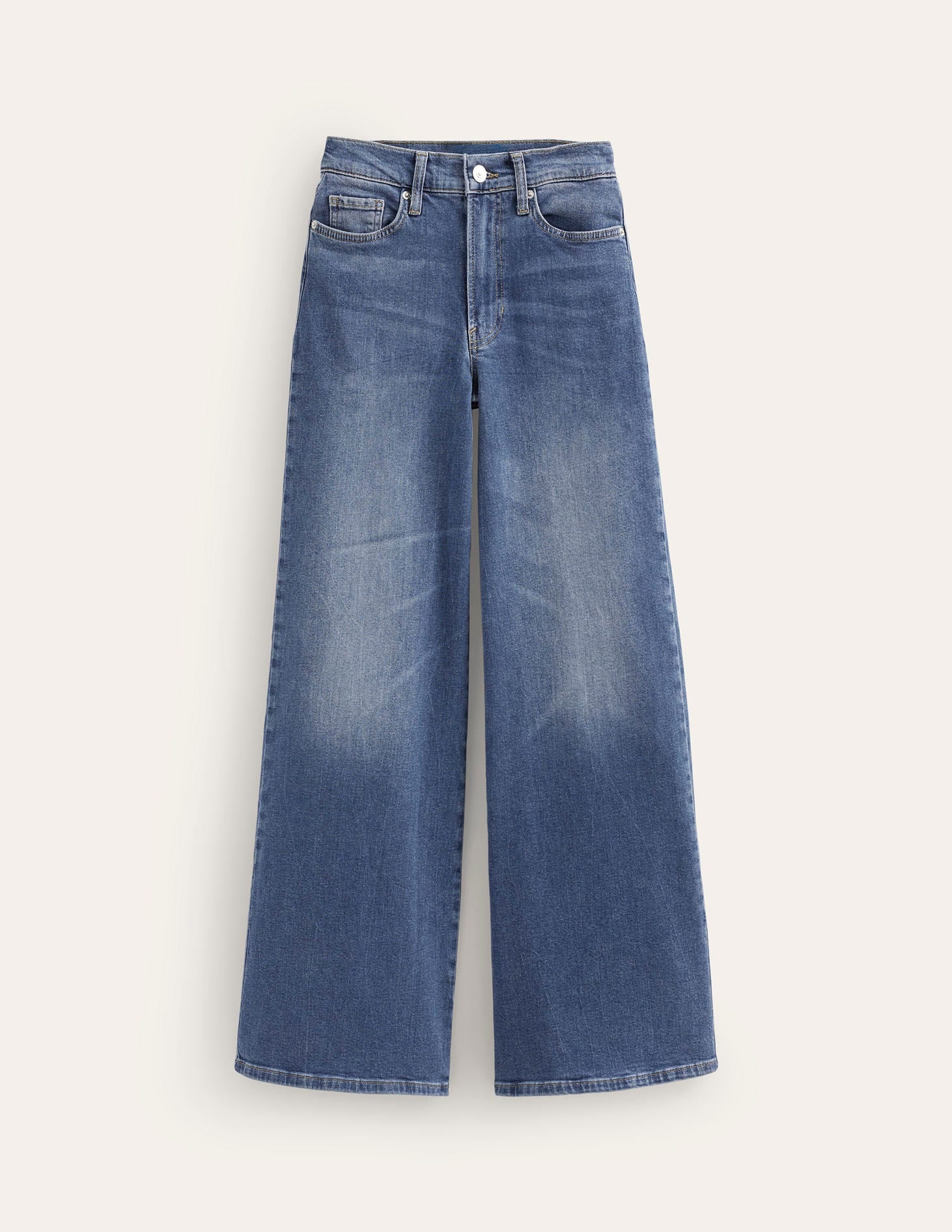 High Rise Wide Leg Jeans-Mid Vintage - Image 7