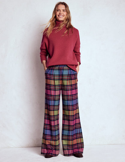 Kensington Wool Trousers-Multi Blanket Check-1