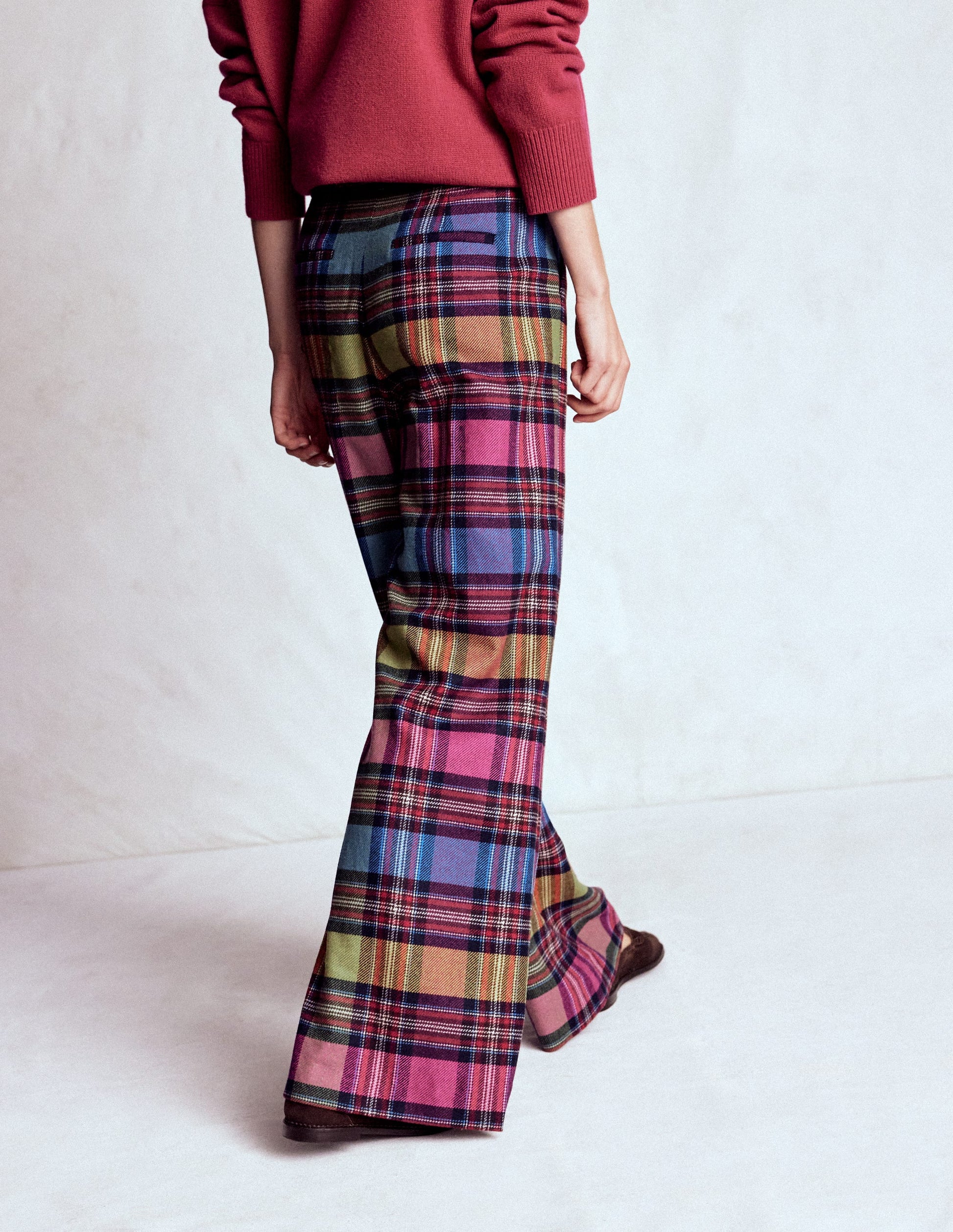Kensington Wool Trousers-Multi Blanket Check-3