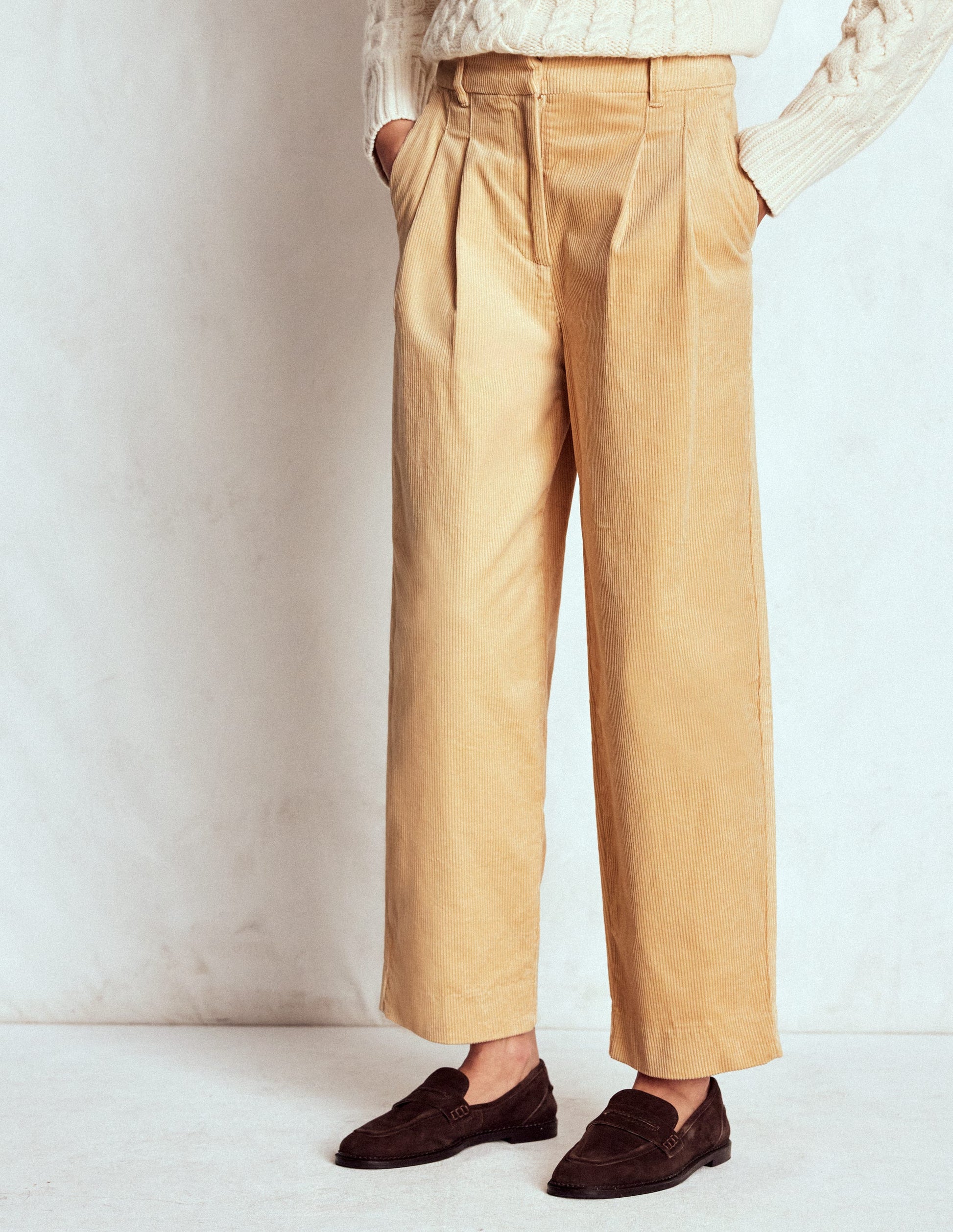 Bloomsbury Cord Trousers-Stone-4