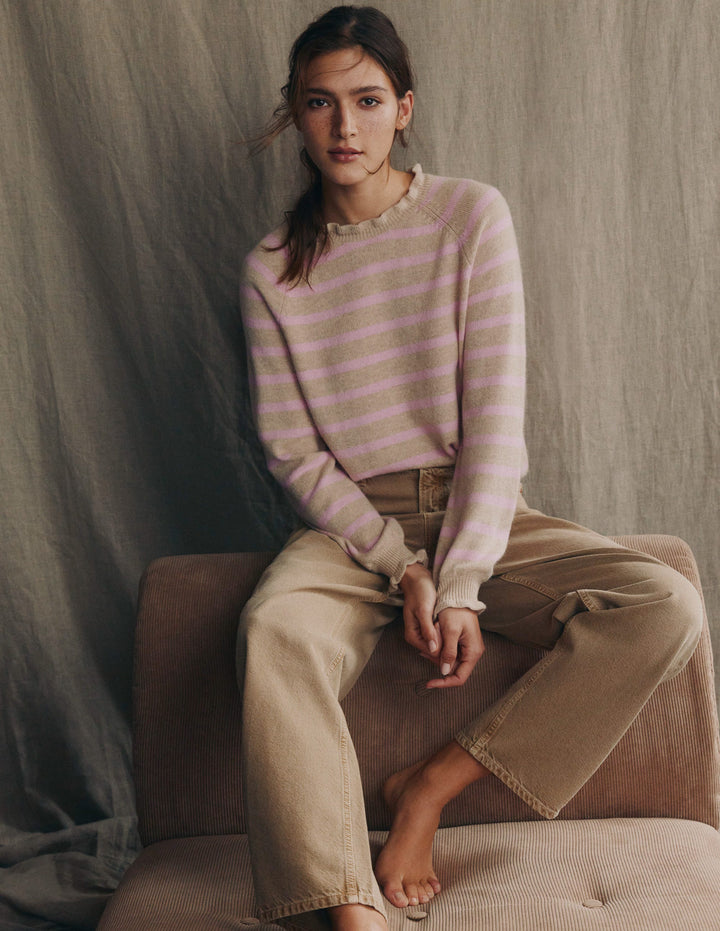 Full Length Barrel Leg Jeans-Tobacco