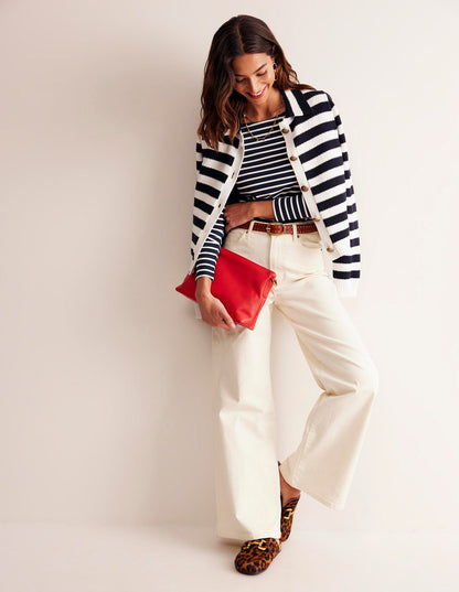 Ella Long Sleeve Breton-Navy, Ivory-4