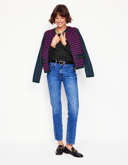 Smocked Cuff Supersoft Top-Black-4