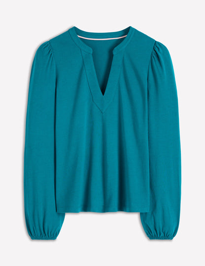 Supersoft Notch Top-Deep Sea Green-4
