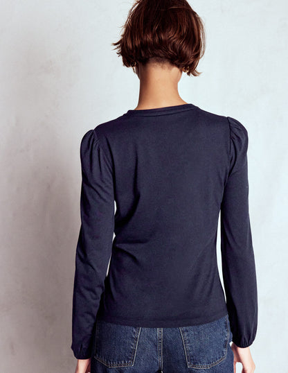 Supersoft Notch Top-Navy-3
