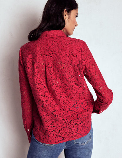 Lace Shirt-Rumba Red-3