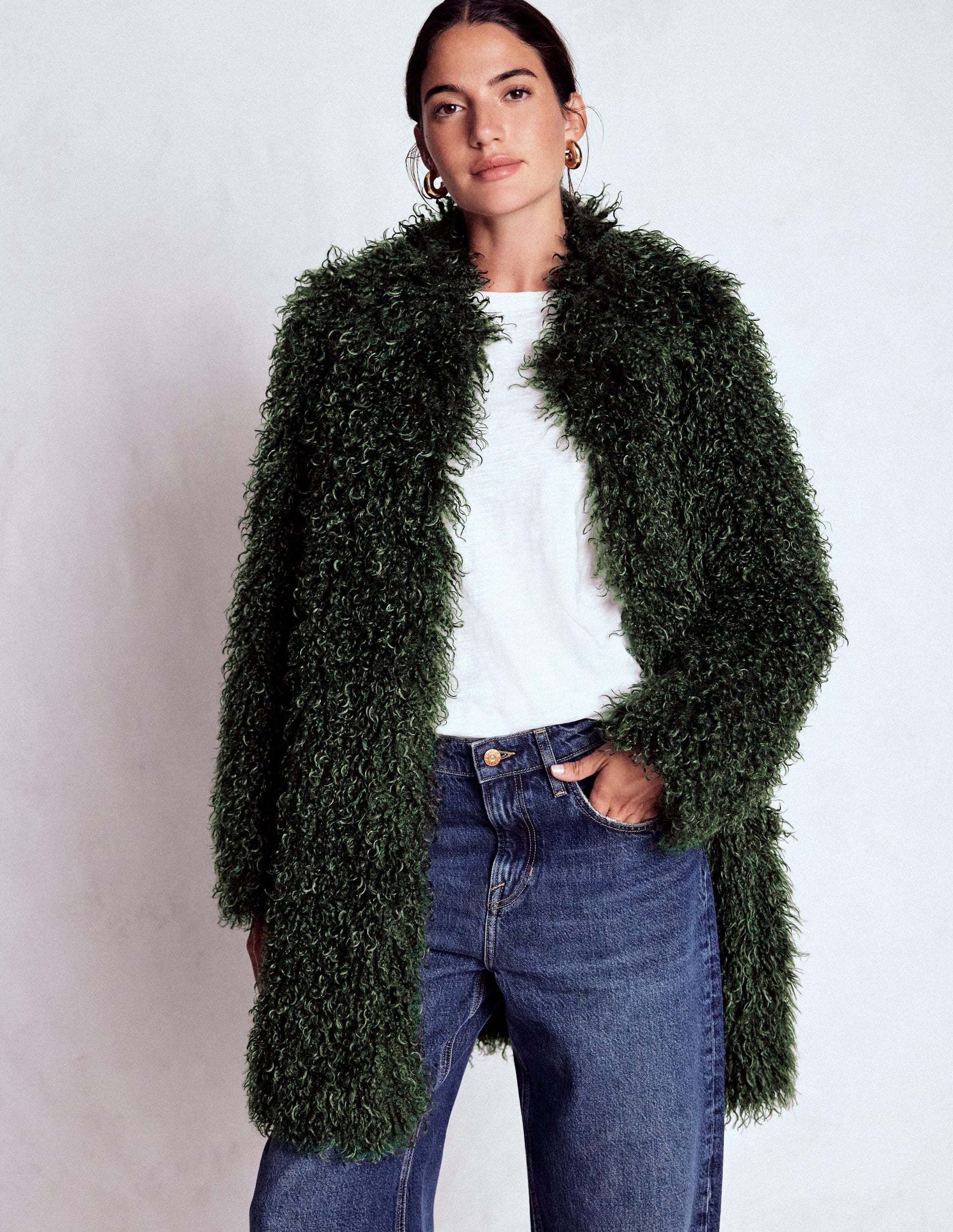 Faux Fur Coat-Kale Leaf, Faux Fur-4