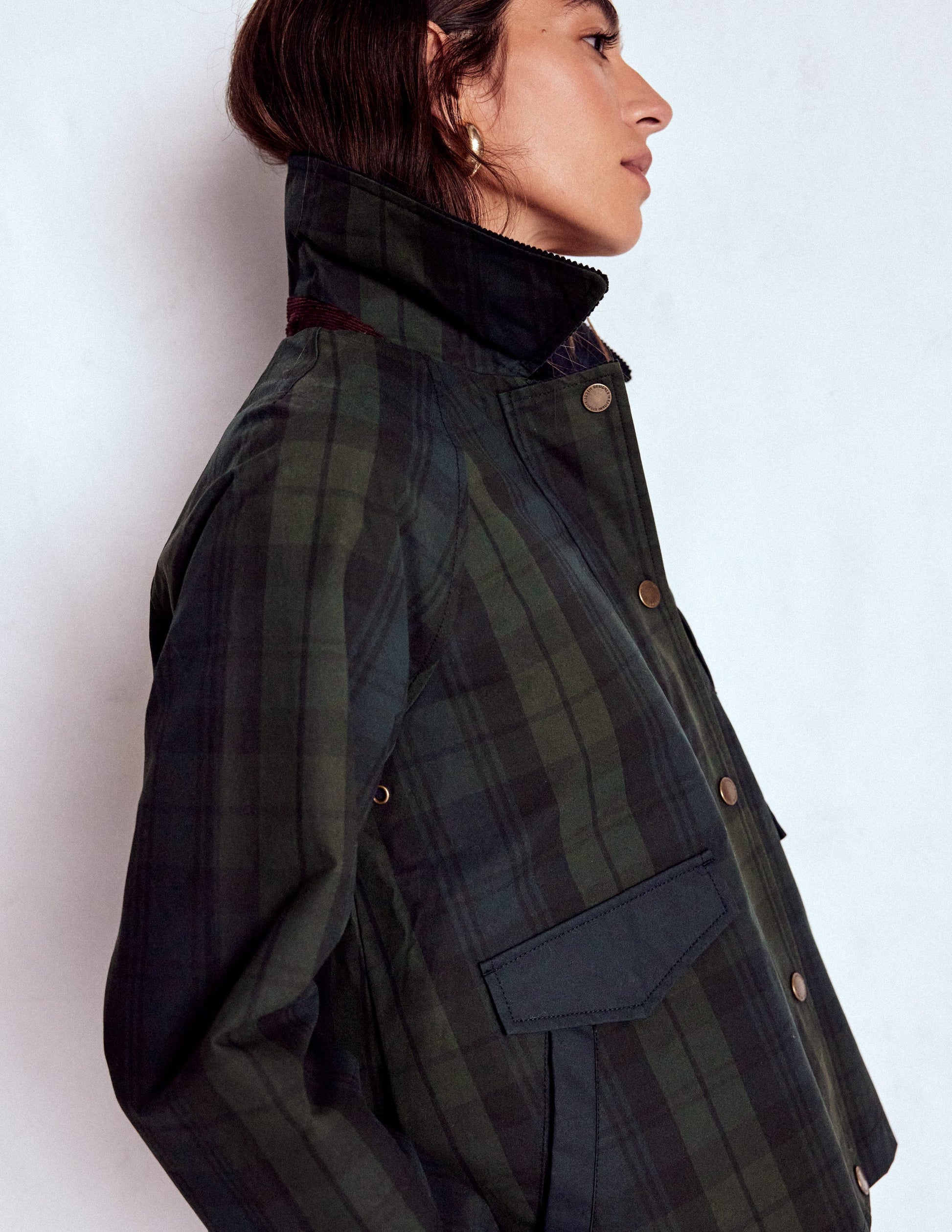 Raglan Wax Jacket-BLACKWATCH-2