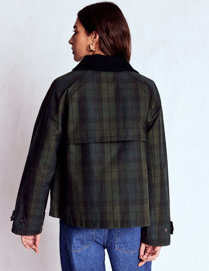 Raglan Wax Jacket-BLACKWATCH-3