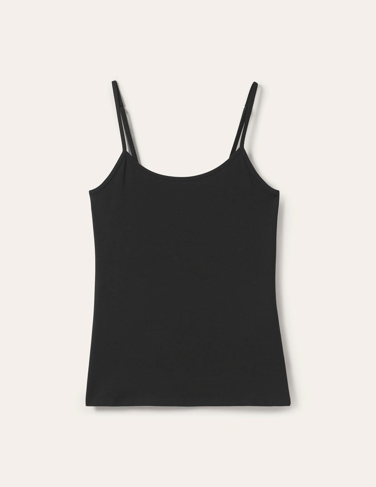 Plain Cami Top-Black-5