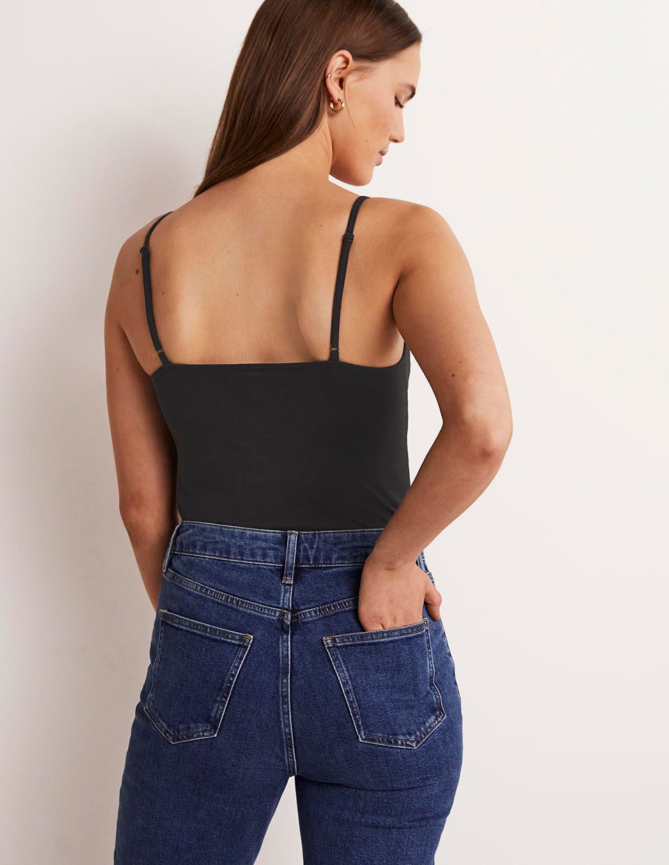 Plain Cami Top-Black - Image 3