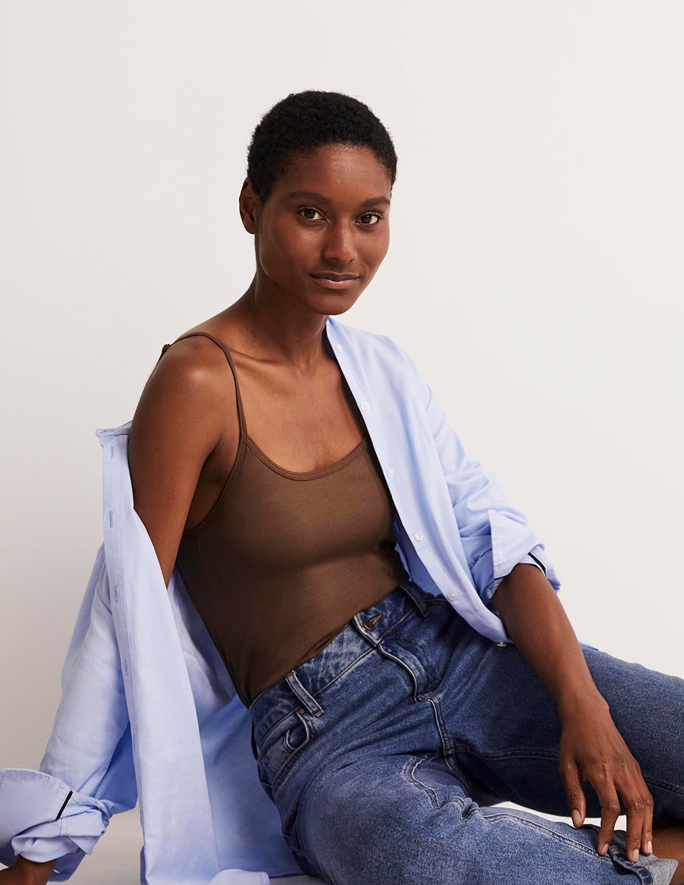 Plain Cami Top-Deep Brown - Image 4