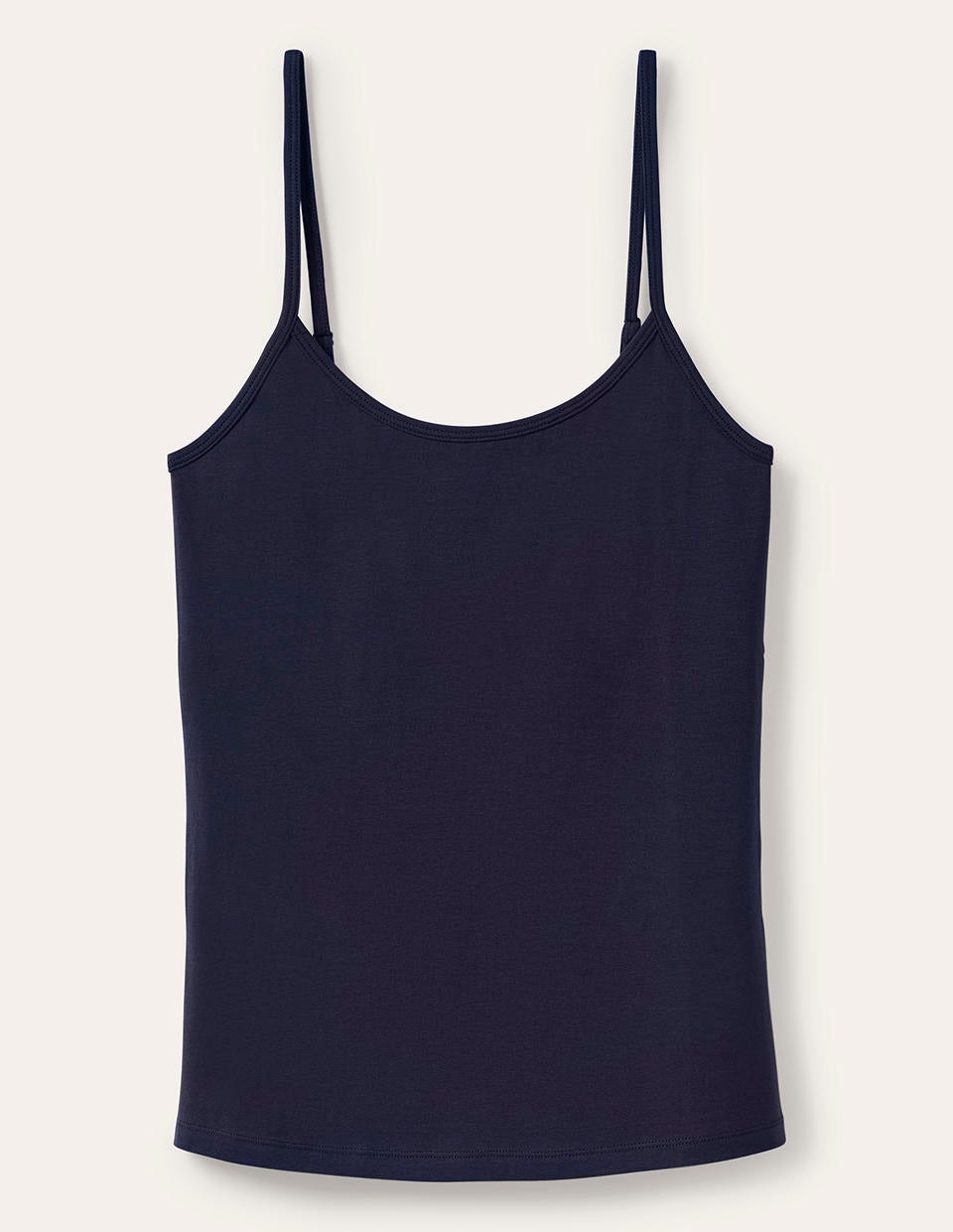 Plain Cami Top-Navy-6
