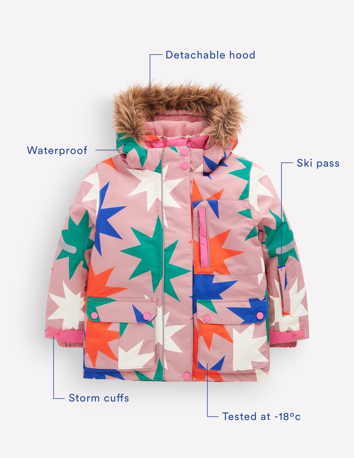 All-Weather Waterproof Coat-Multi Colour Star - Image 4