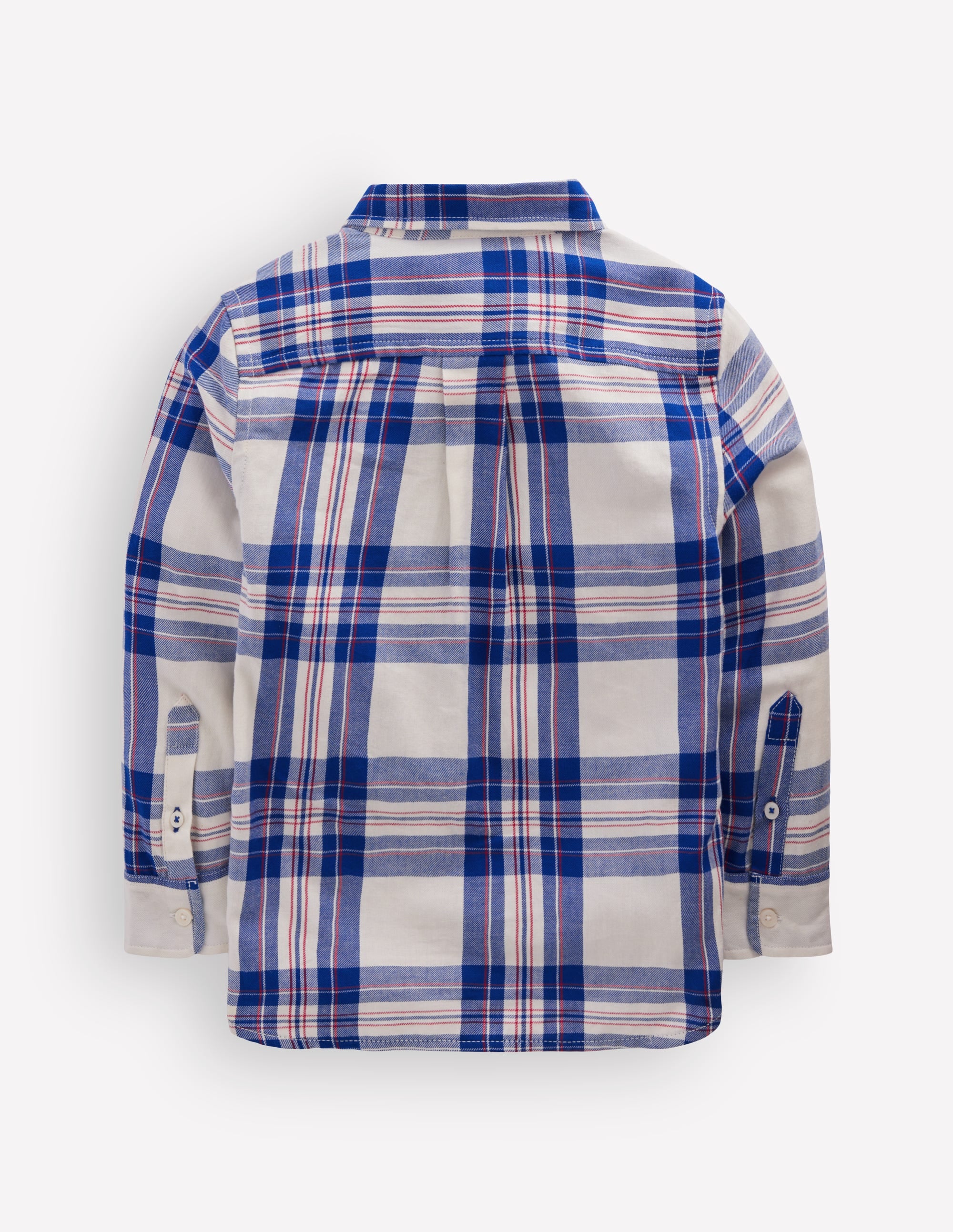 Cosy Cotton Check Shirt-Papyrus and Surf The Web Check - Image 2