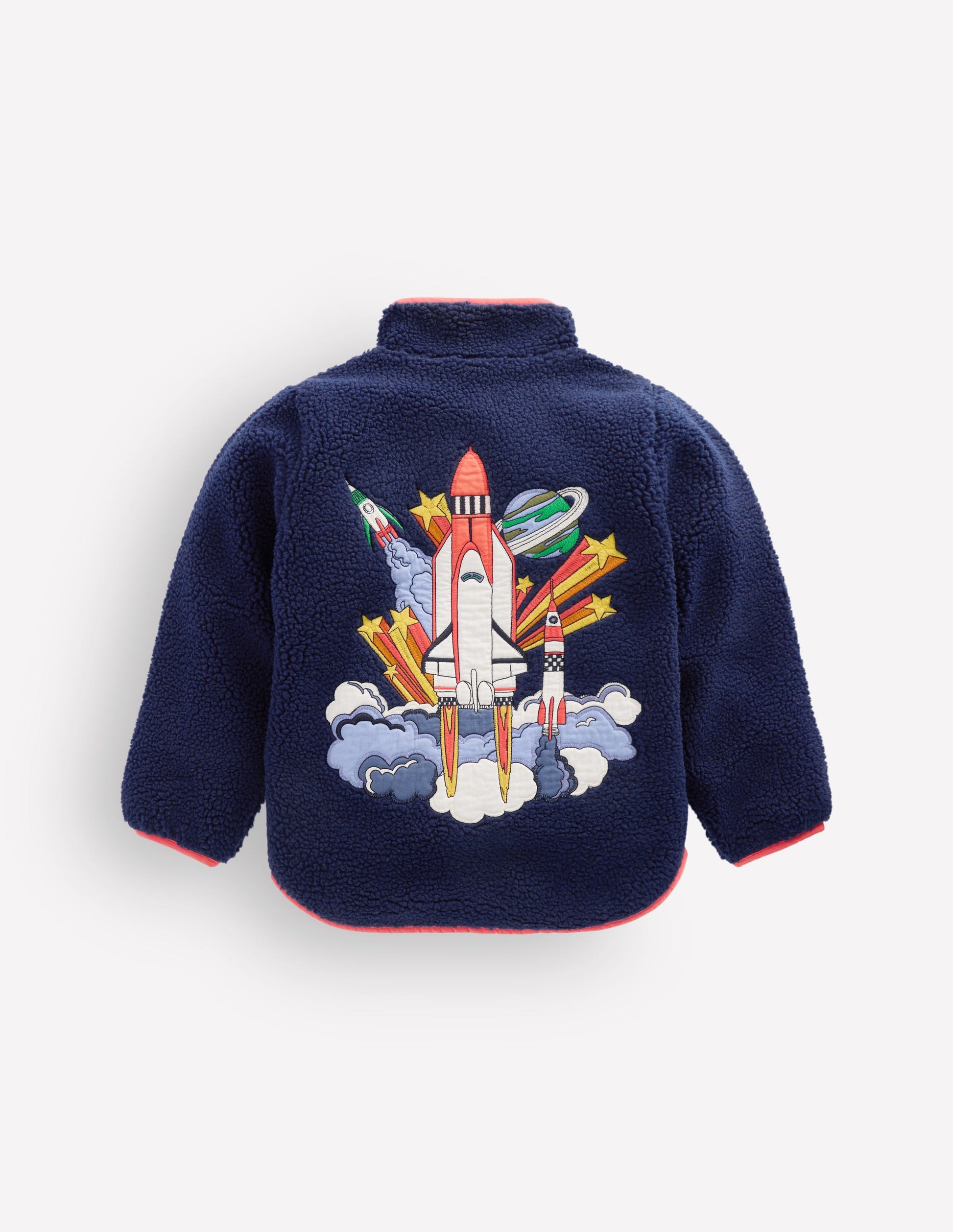 Cosy Borg Jacket-College Navy Space-4