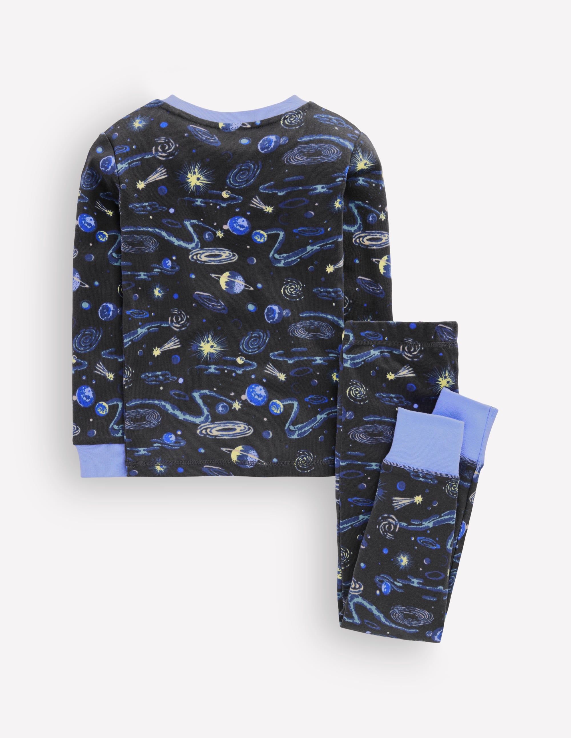 Snug Long John Pyjamas-Shadow Grey Constellation - Image 2