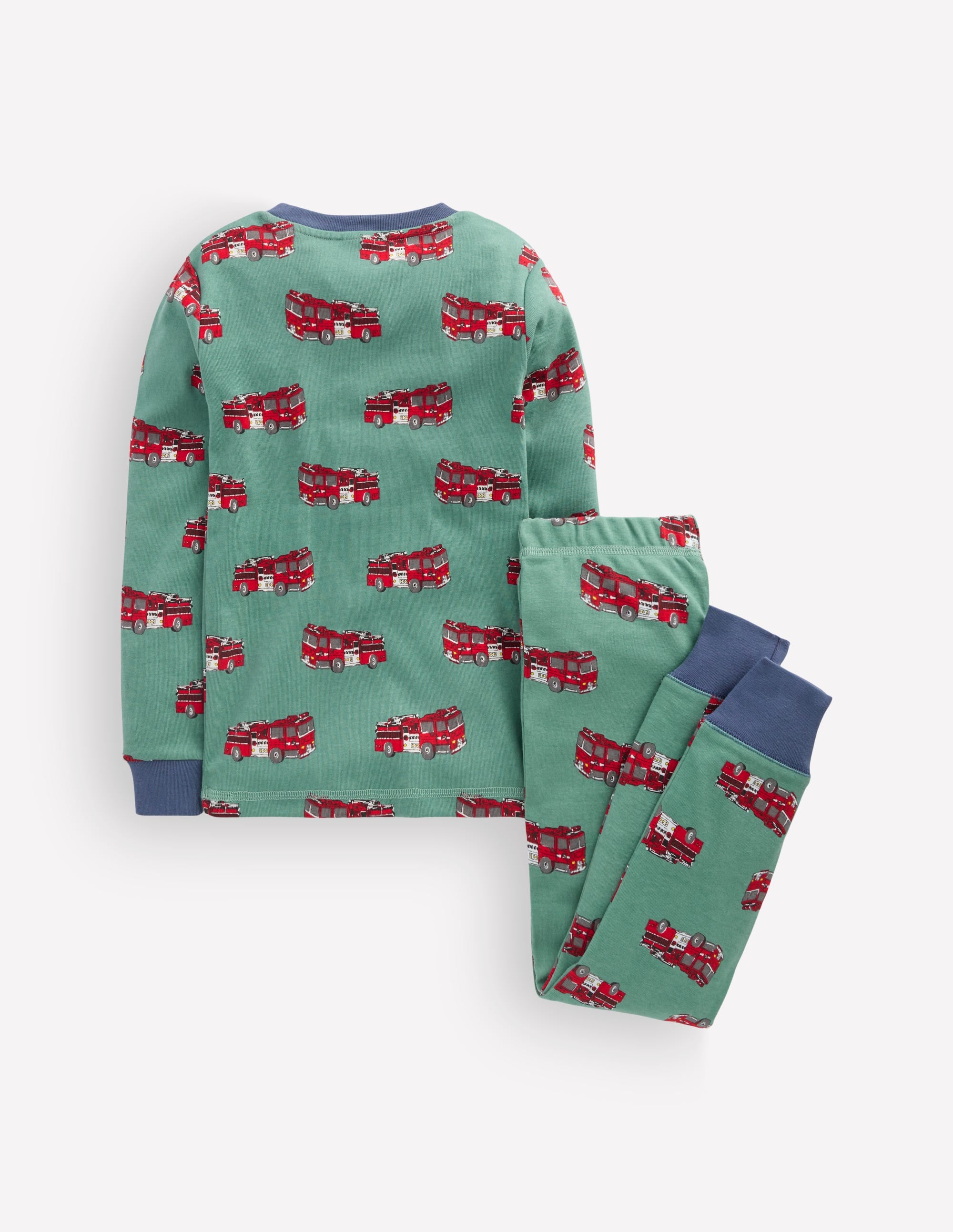 Snug Long John Pyjamas-Fire Trucks - Image 2