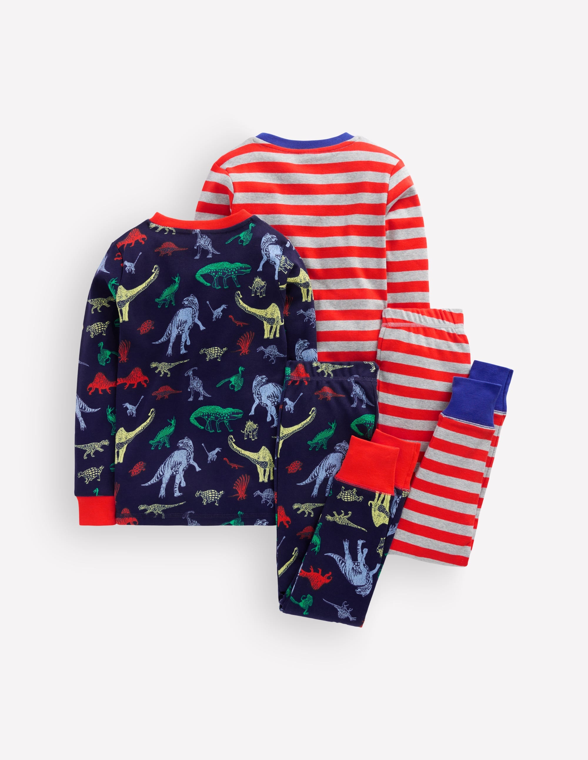 Snug Twin Pack Pyjamas-Dinos - Image 2