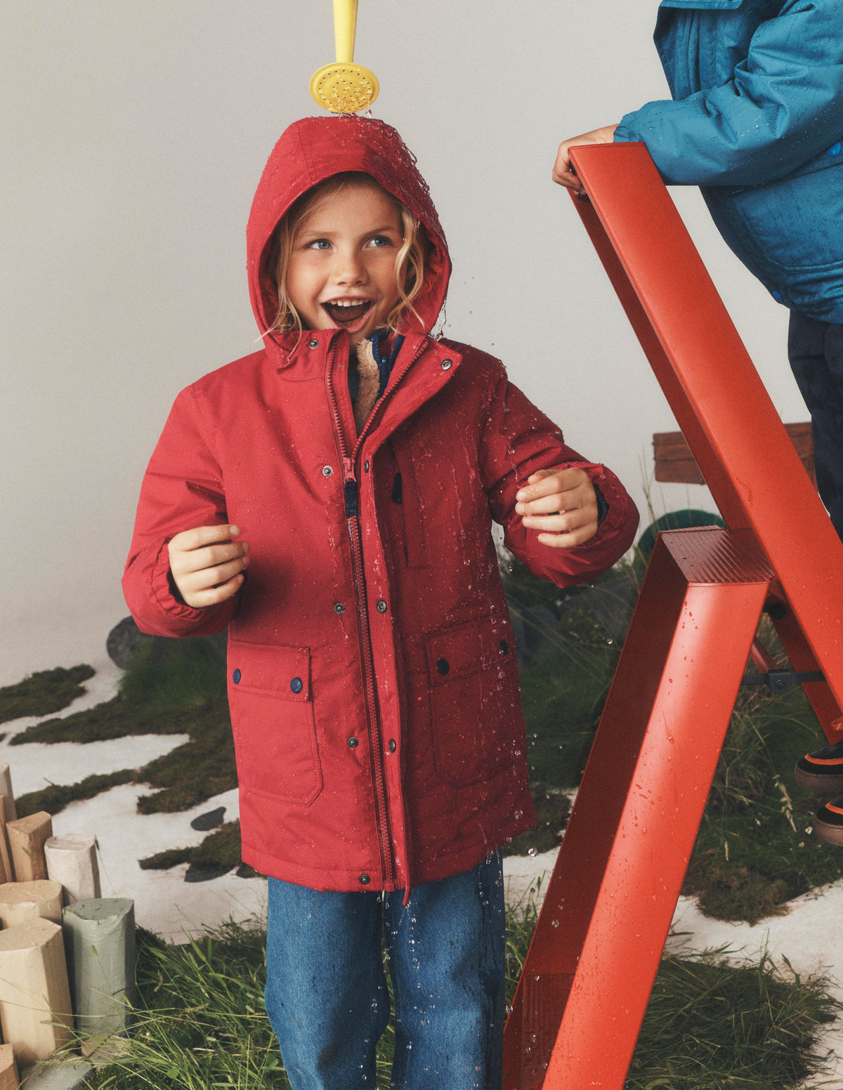 4-in-1 Waterproof Coat-Rust - Image 1