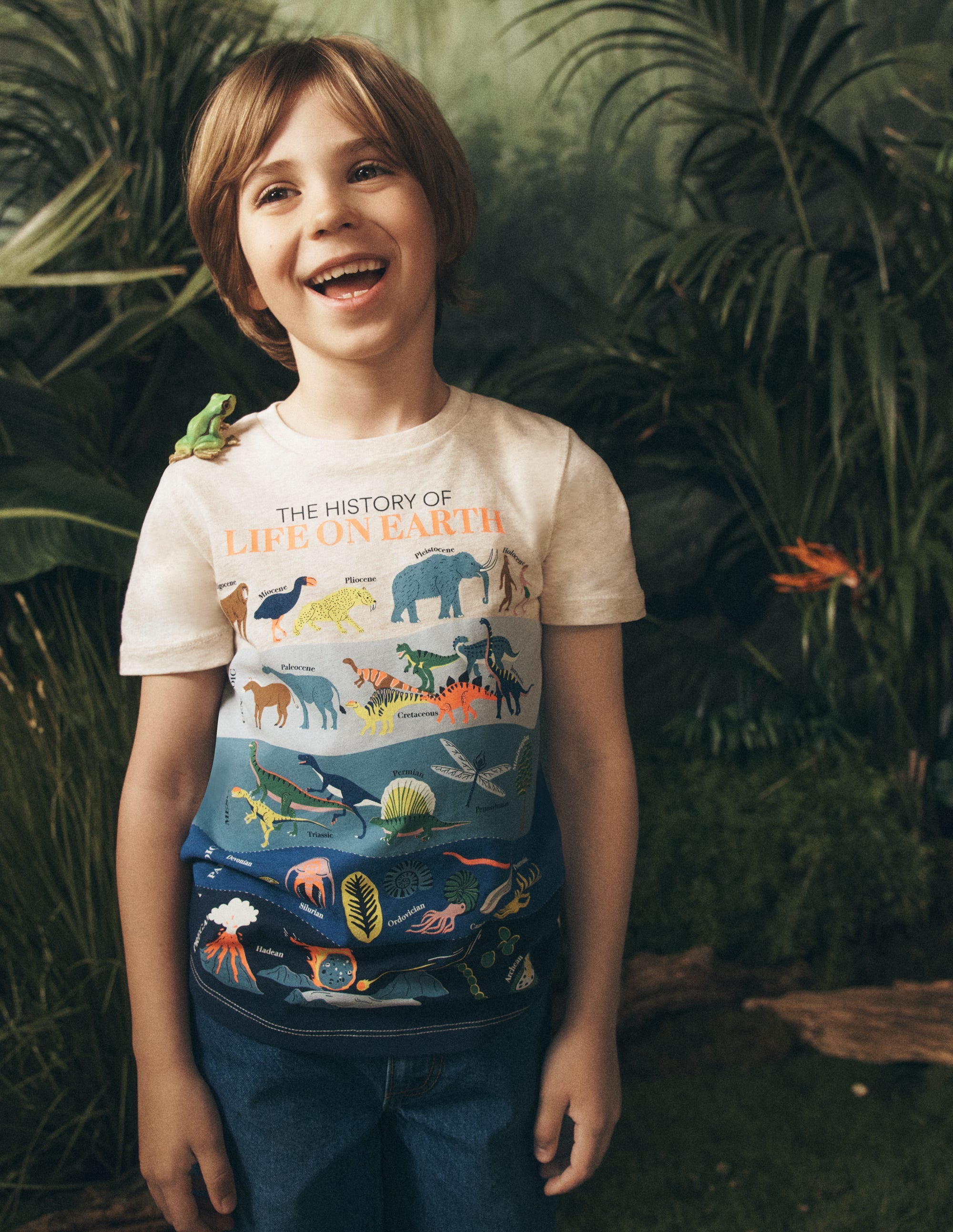 Glow-In-The-Dark T-shirt-Oatmeal Geologic - Image 1